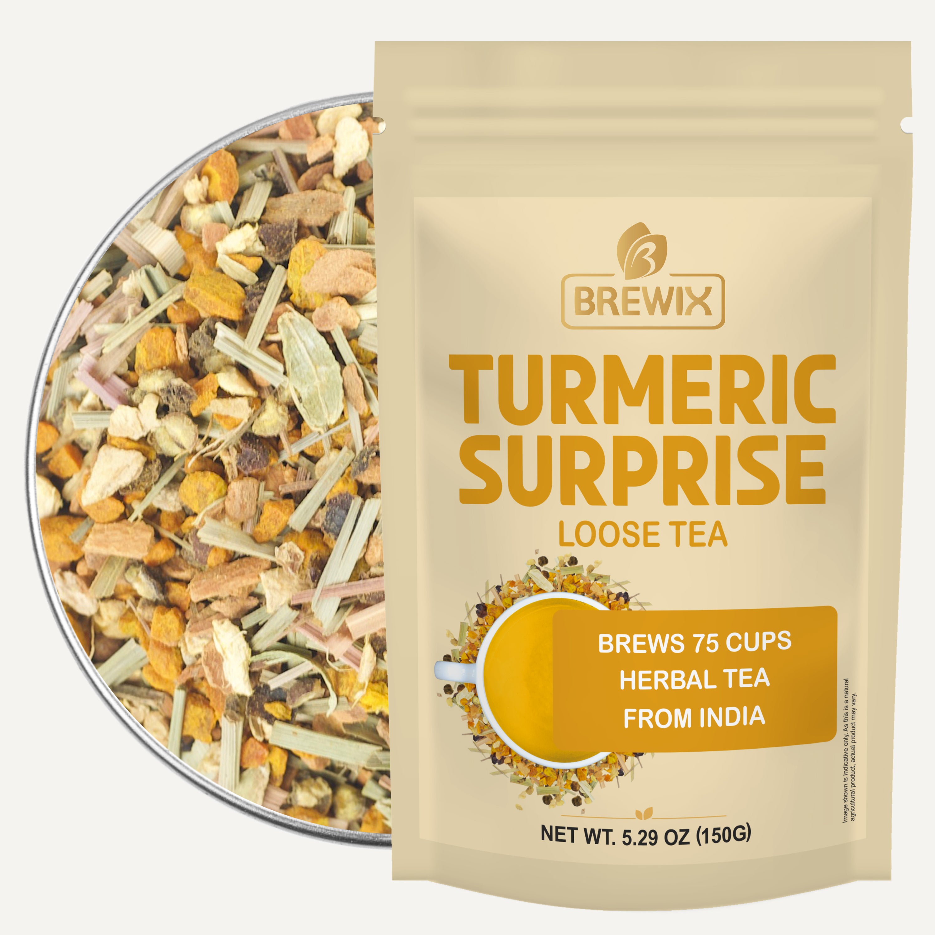 Turmeric Surprise Herbal Tea Tissane, 5.29 oz Loose Tea