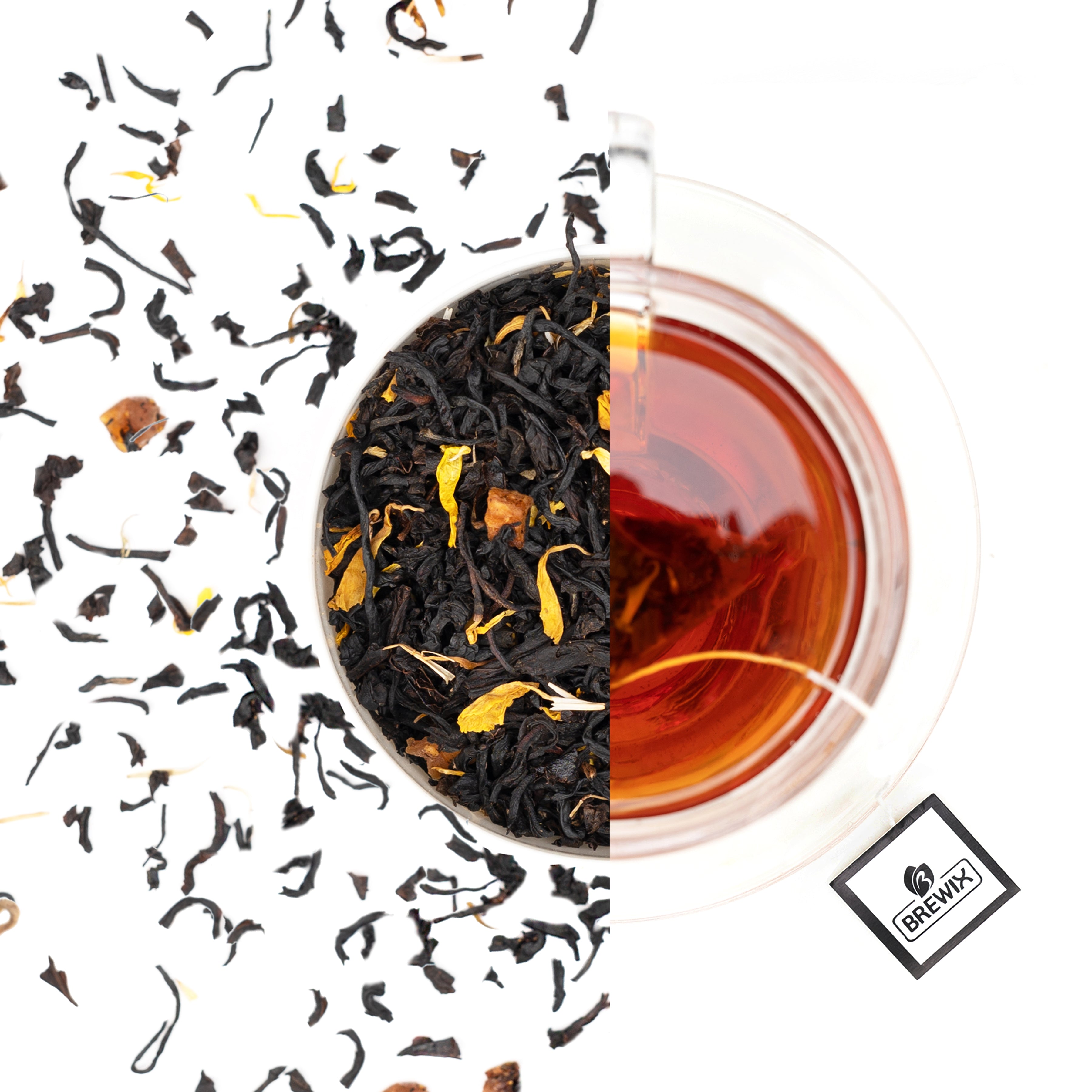 Peach Black Tea | Rich Black Tea with with Luscious Peach Bits and Natural Flavor