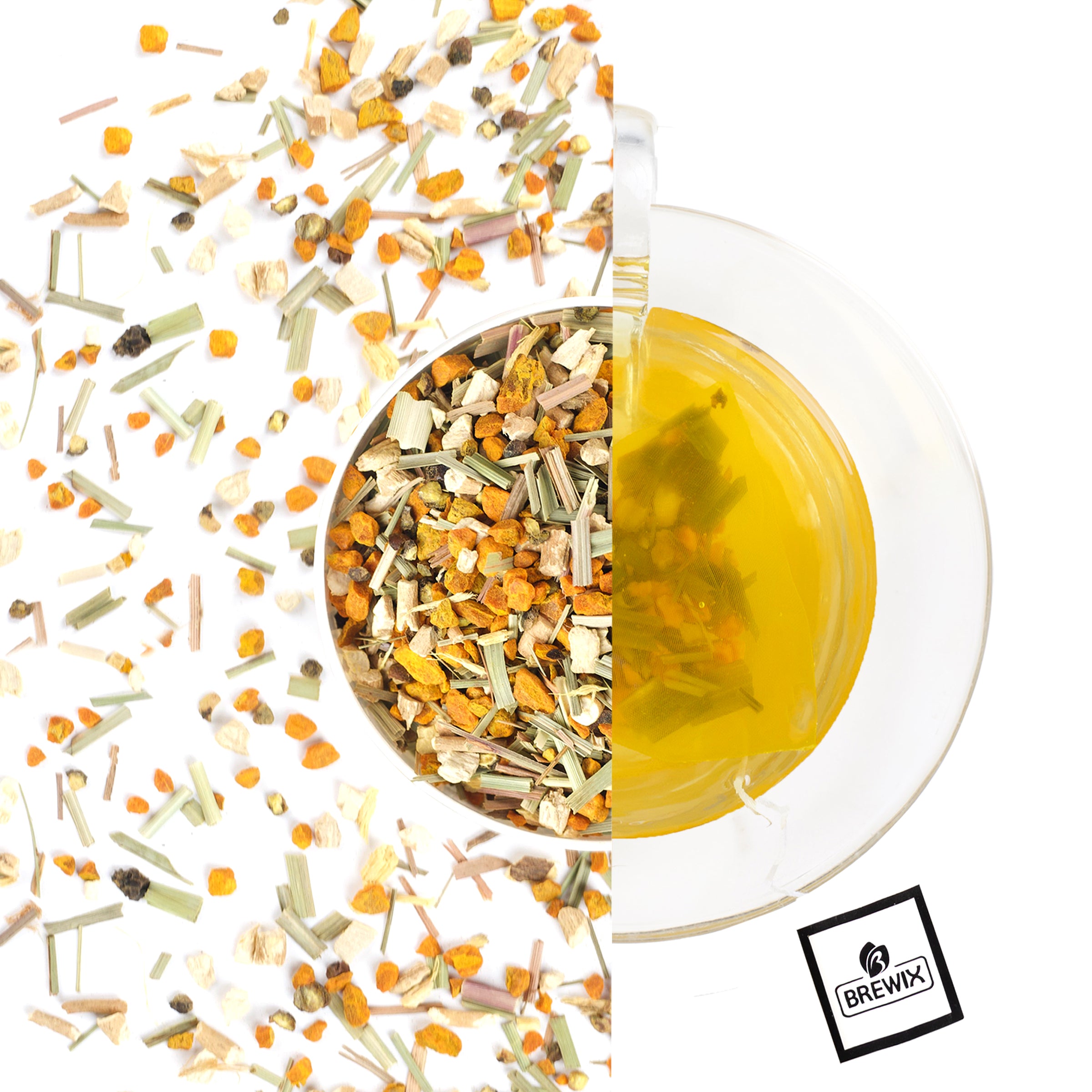 Turmeric Ashwagandha Herbal Tea - Stress Relief & Daily Wellness