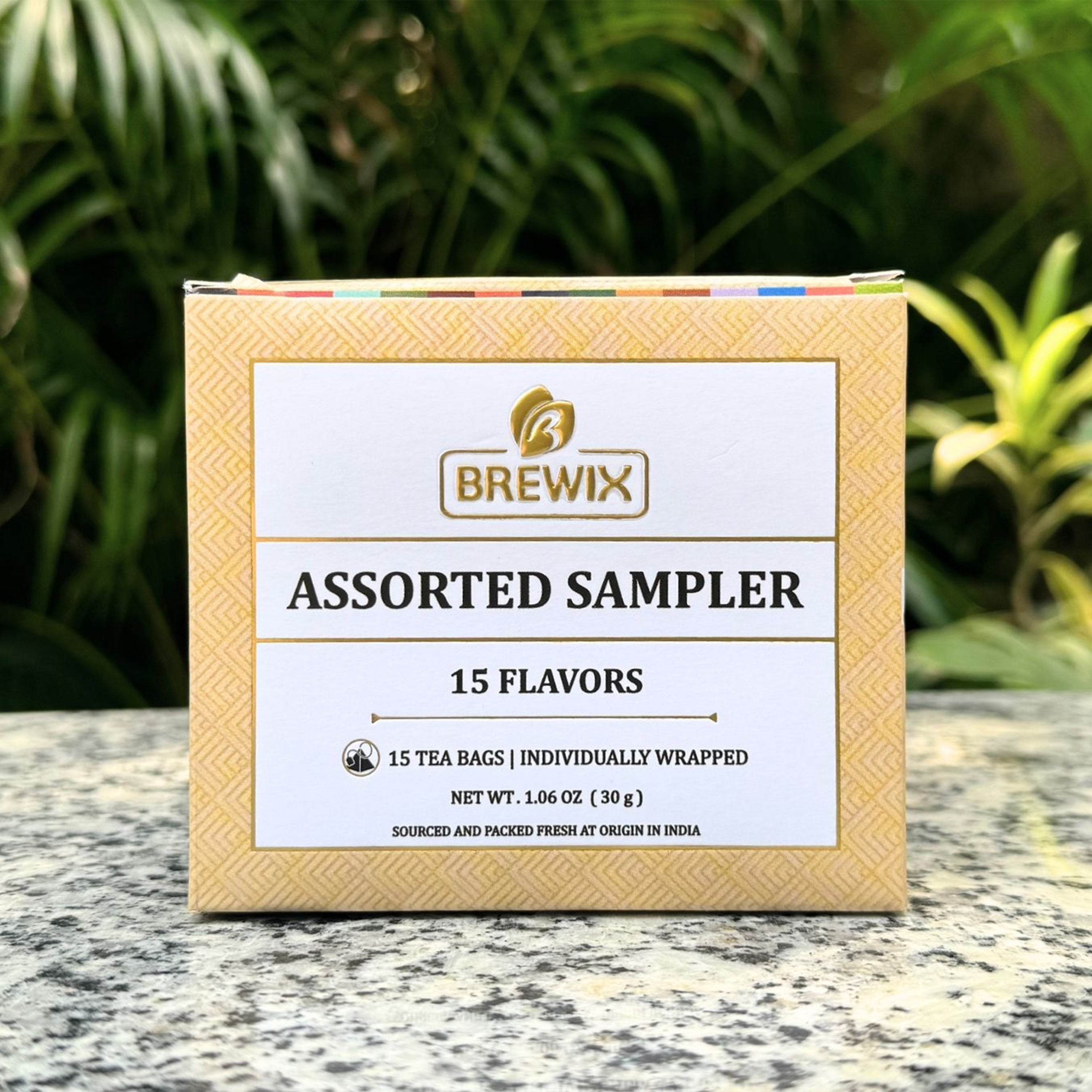 Assorted Tea Sampler Variety Pack with 15 Flavors