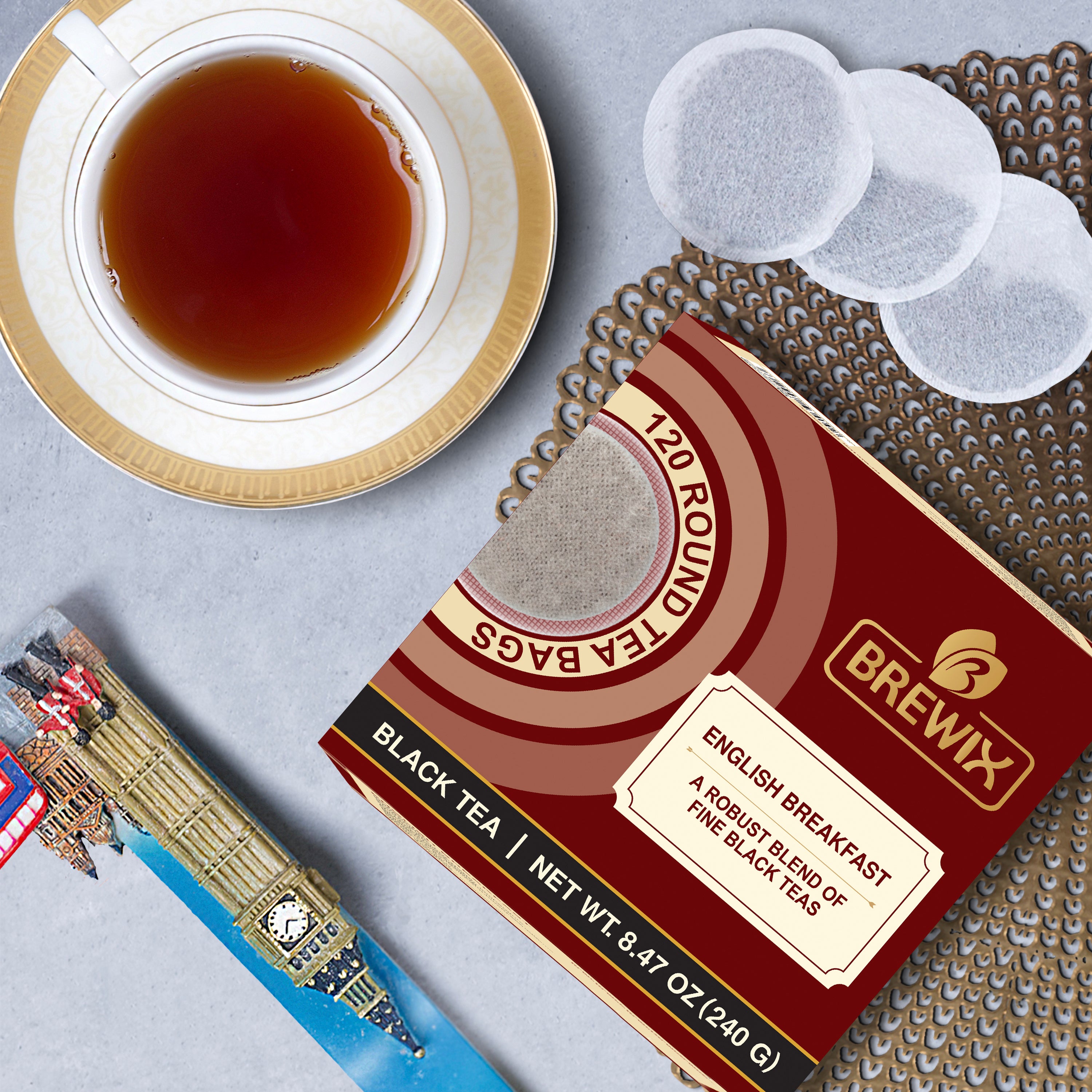 English Breakfast 120 Round Bags