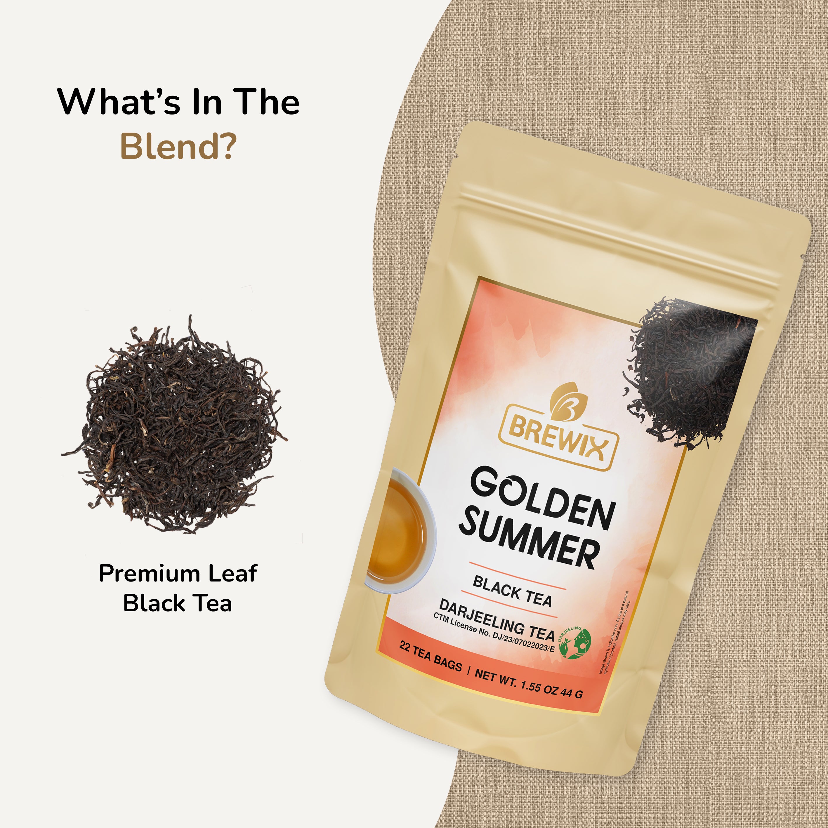 Darjeeling Black Tea, 22 Tea Bags