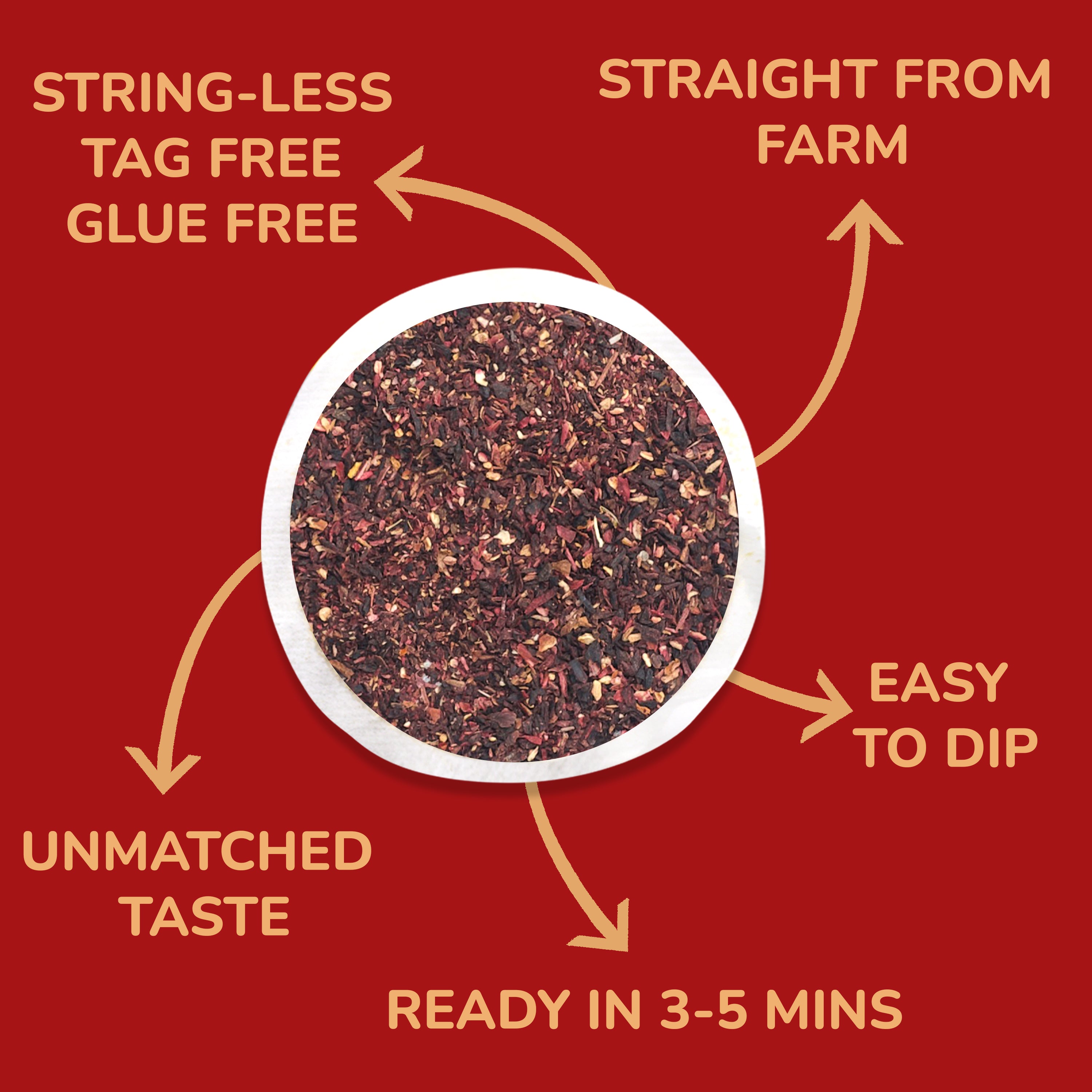 Hibiscus 120 Round Bags