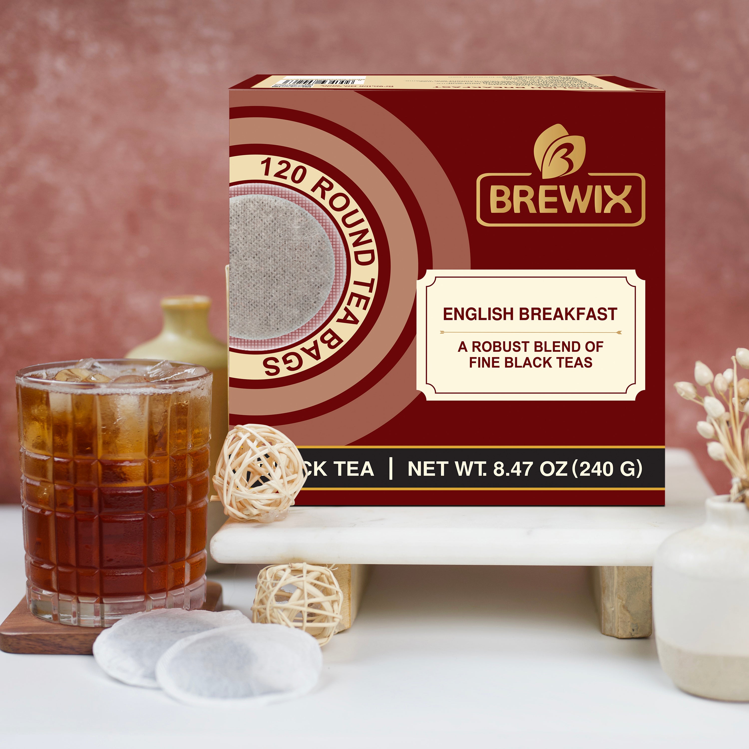 English Breakfast 120 Round Bags