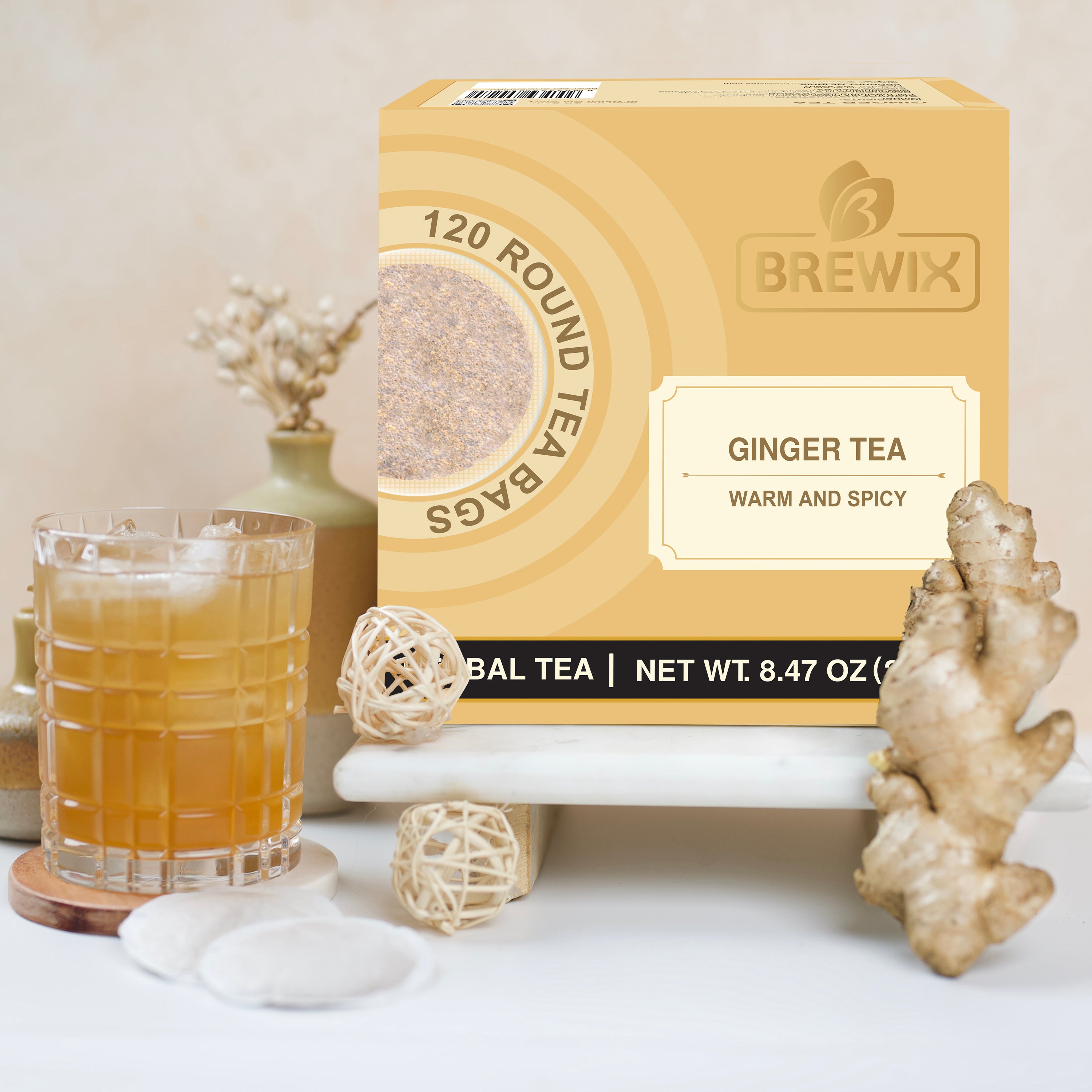 Ginger 120 Round Bags
