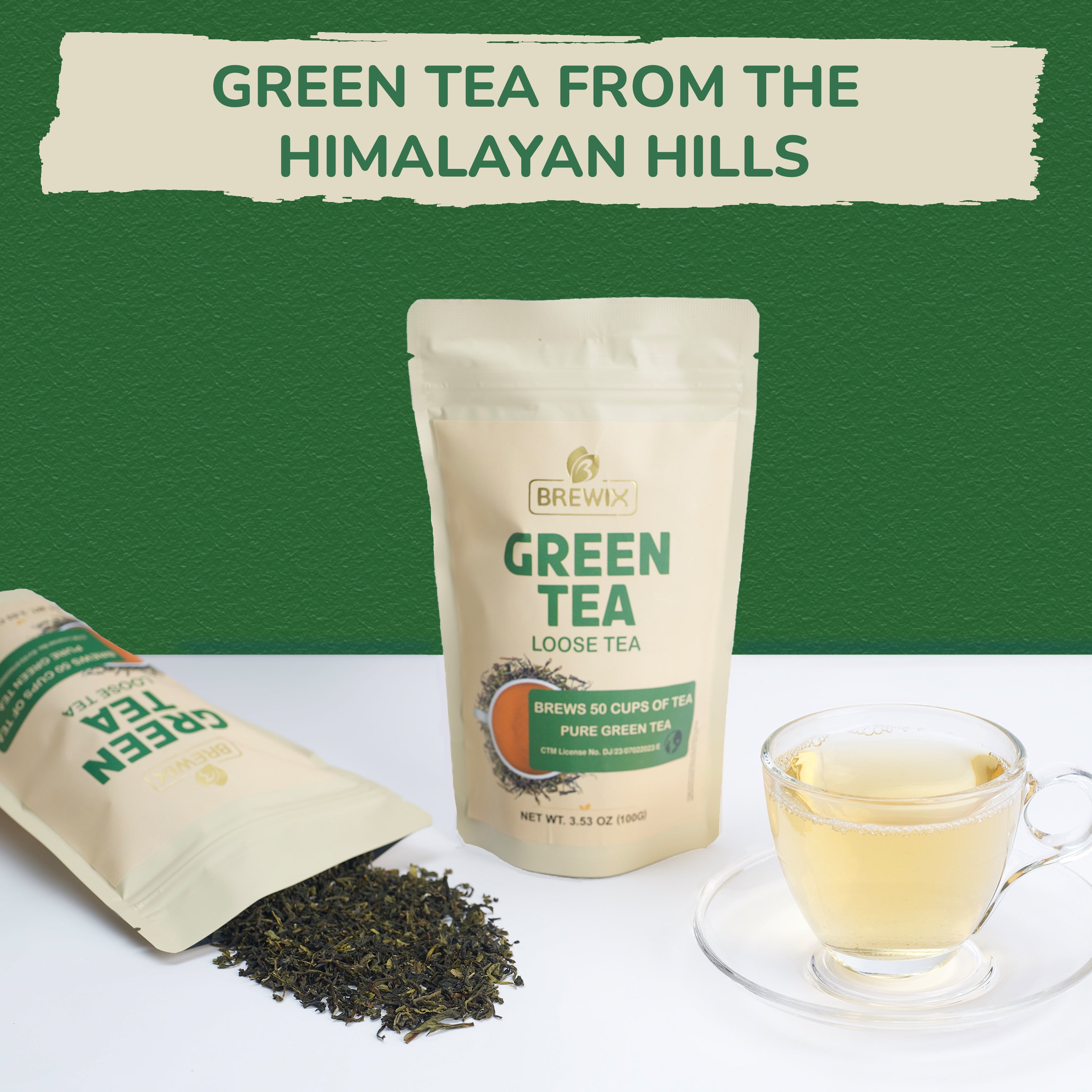 Green Tea, 3.53 oz Loose Tea