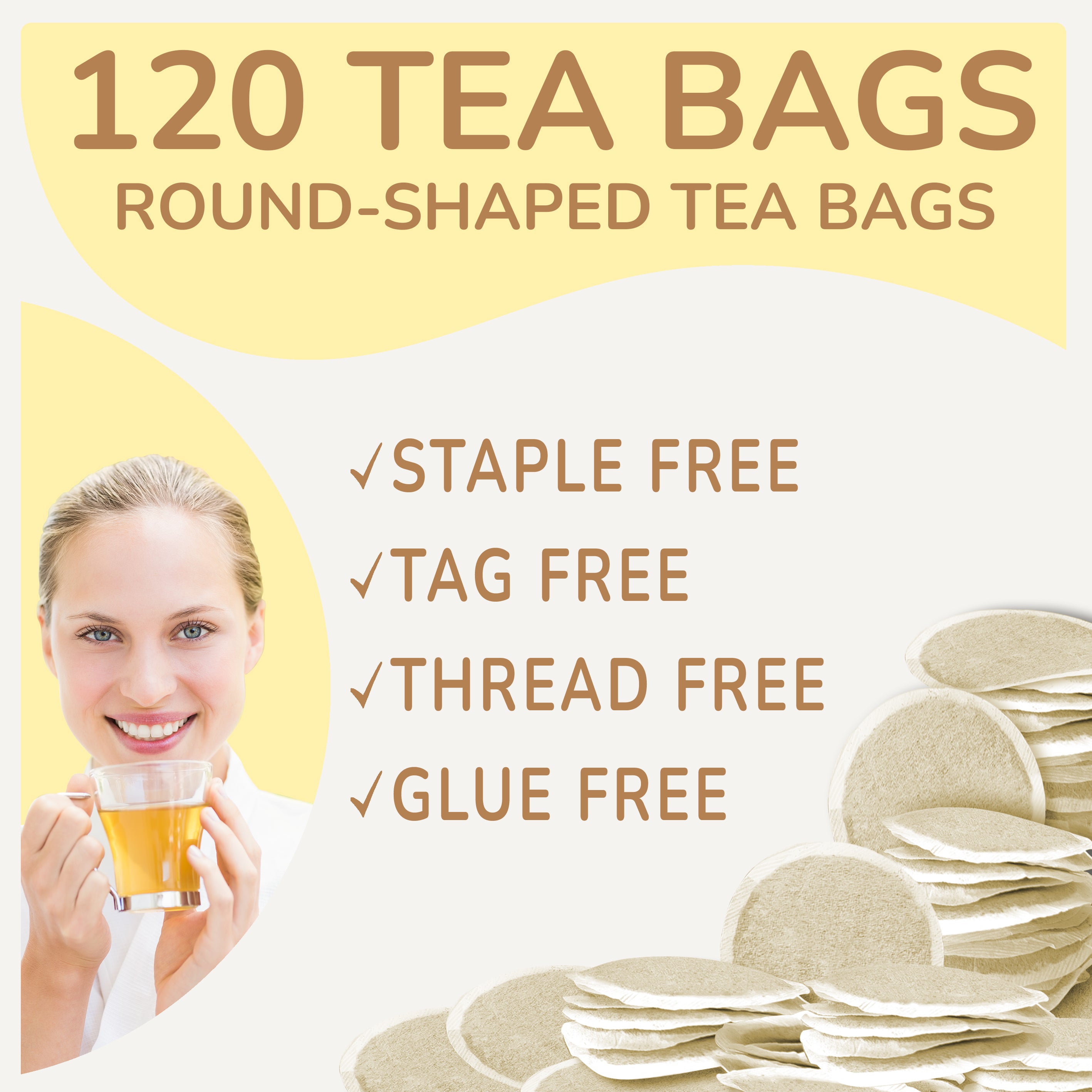 Chamomile 120 Round Bags