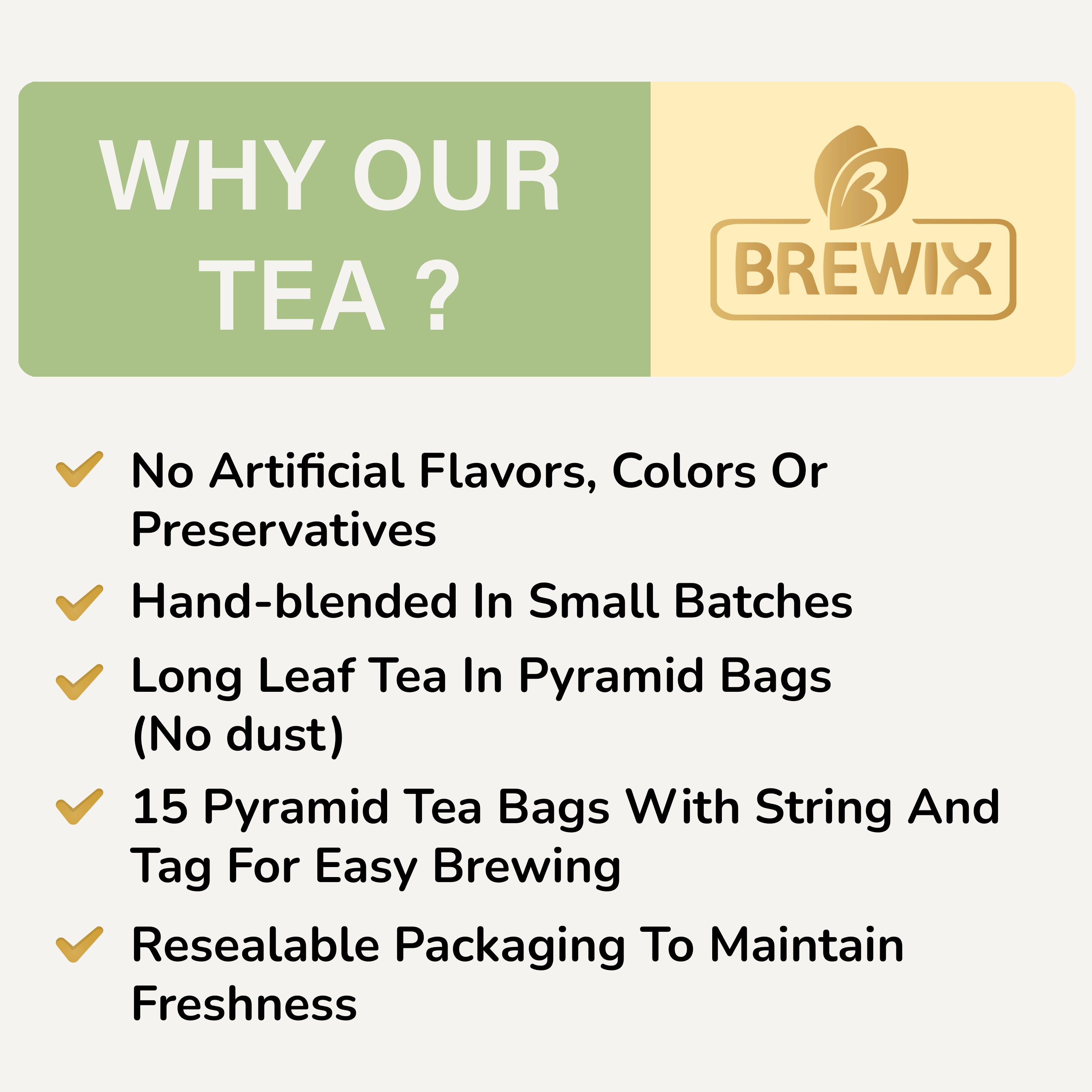 Jasmine Green Tea, 15 pyramid tea bags
