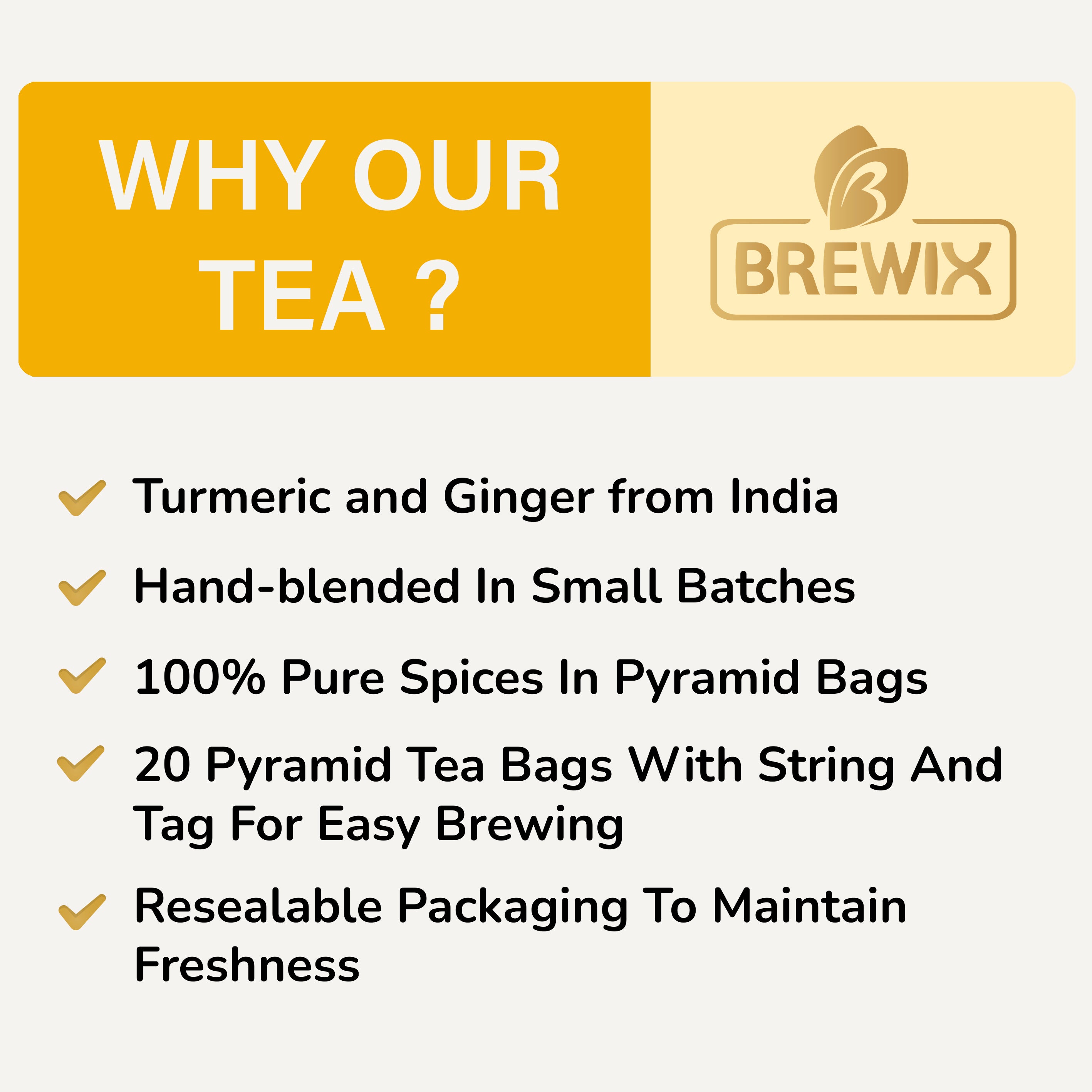 Turmeric Ginger Herbal Tea Tissane, Soothes and Revitalizes