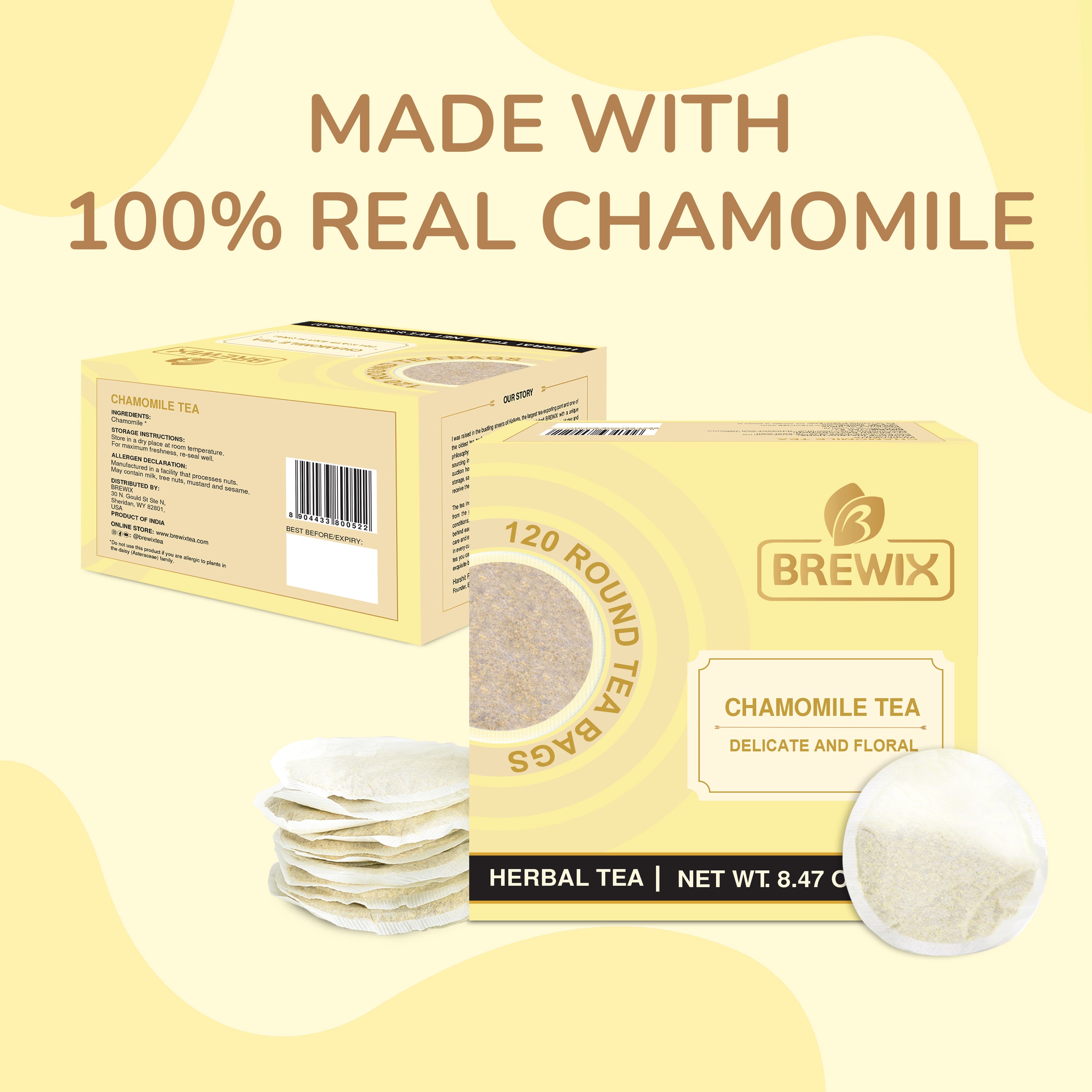 Chamomile 120 Round Bags