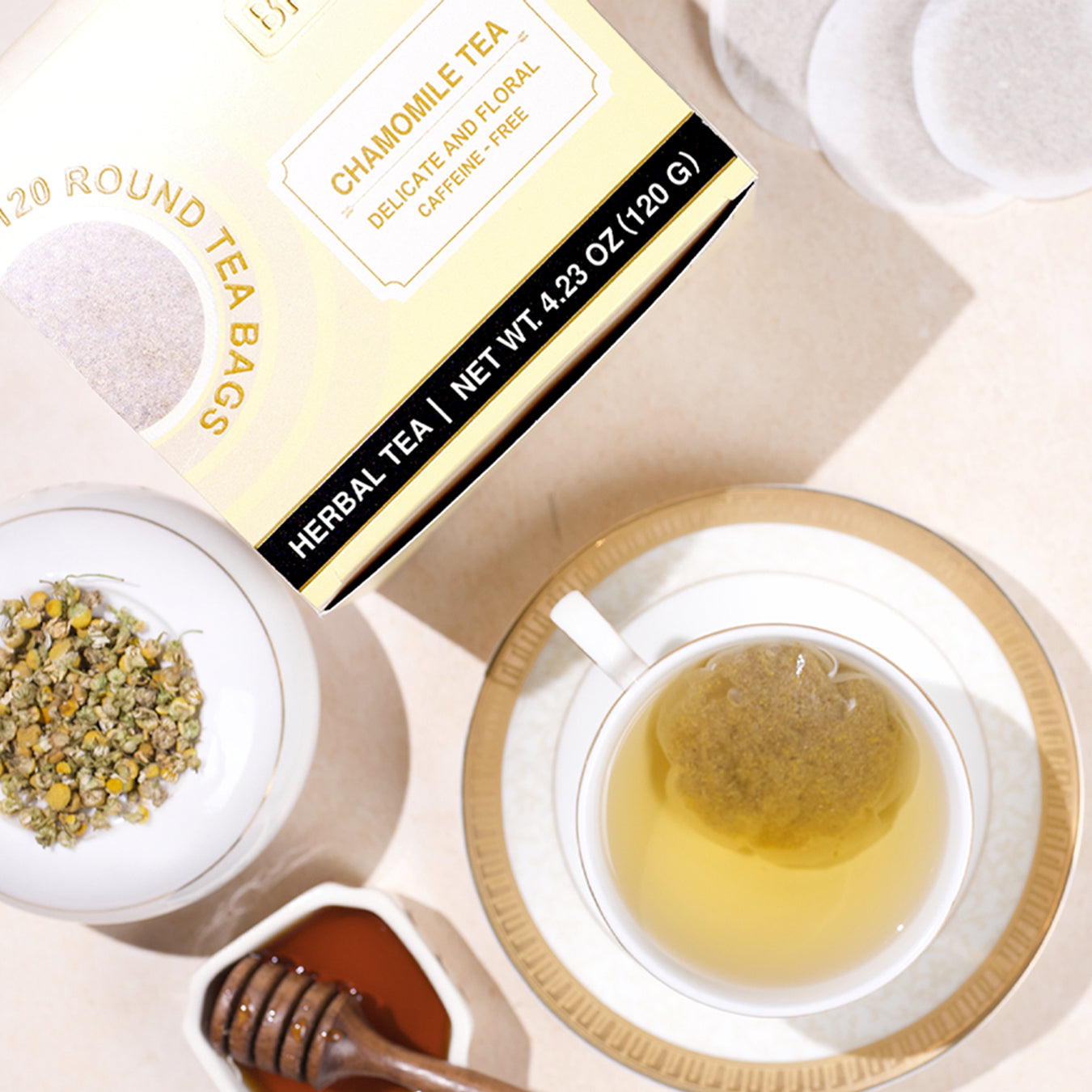 Chamomile 120 Round Bags