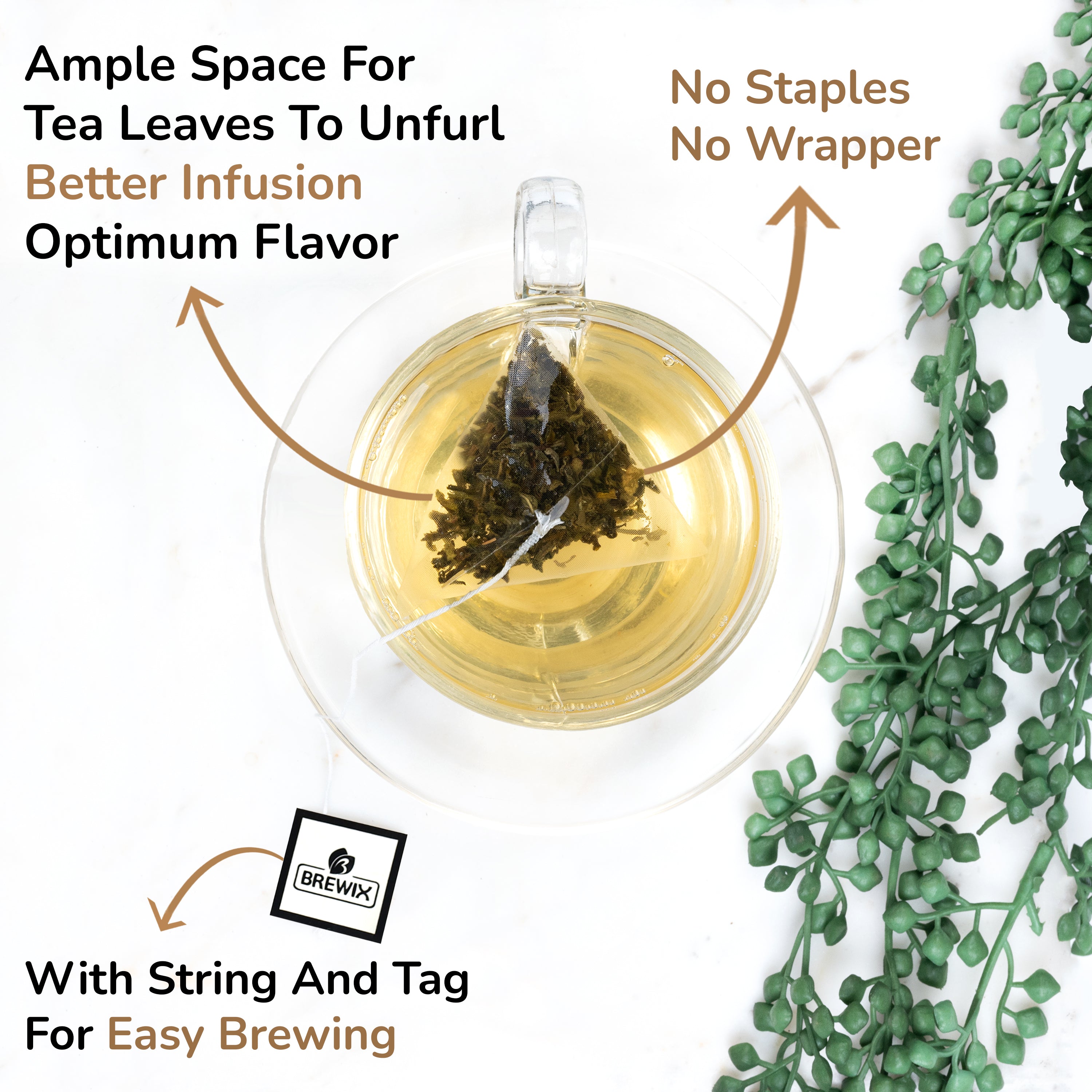 Green Tea, 22 pyramid tea bags