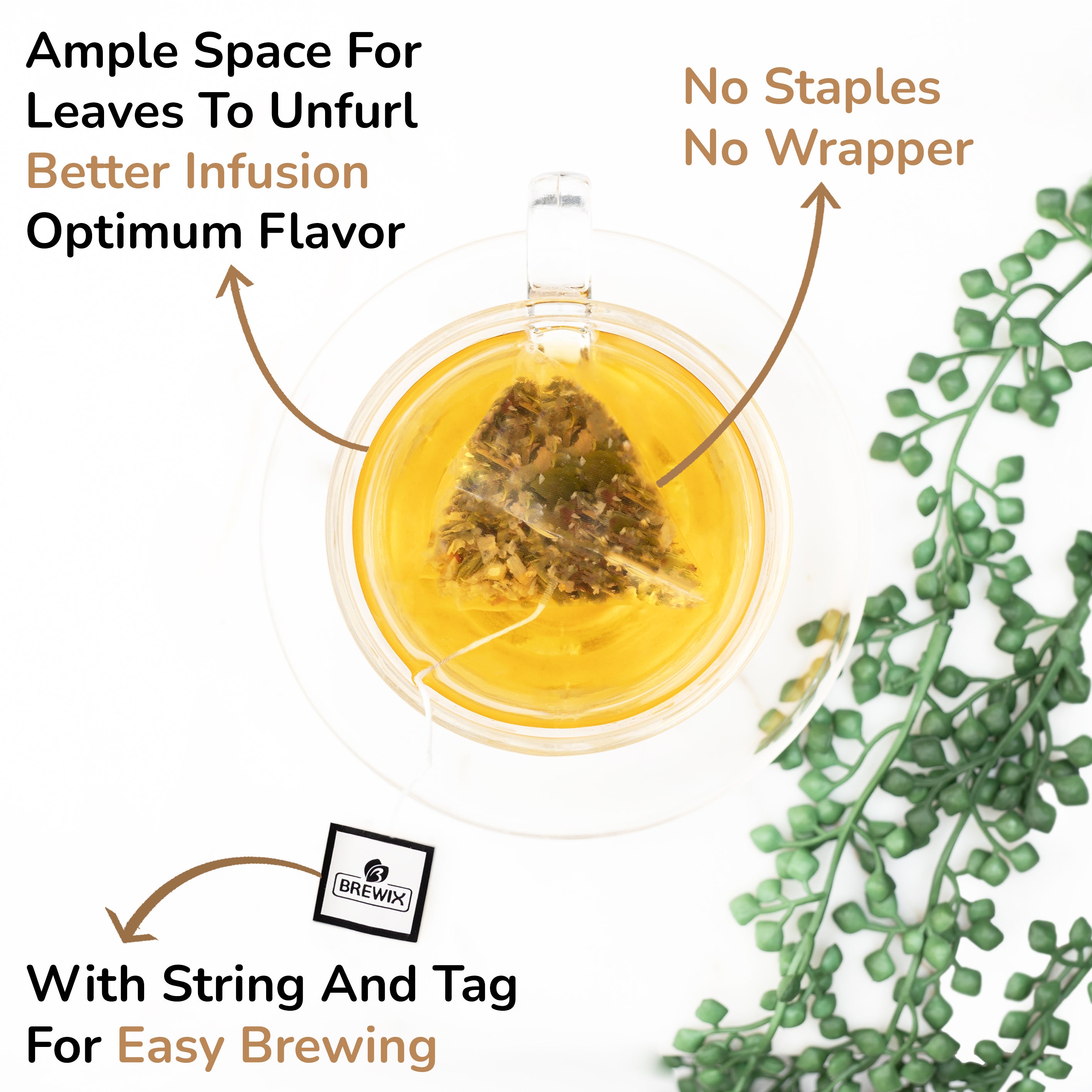 Jasmine Green Tea, 15 pyramid tea bags