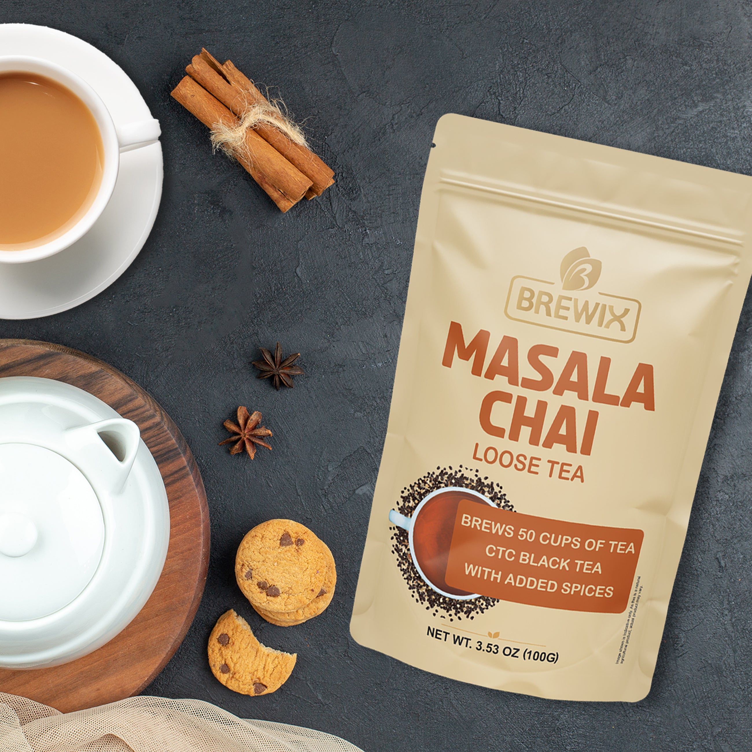 Masala Chai Loose Leaf Tea | Bold Spiced Black Tea with Traditional Indian Flavors
