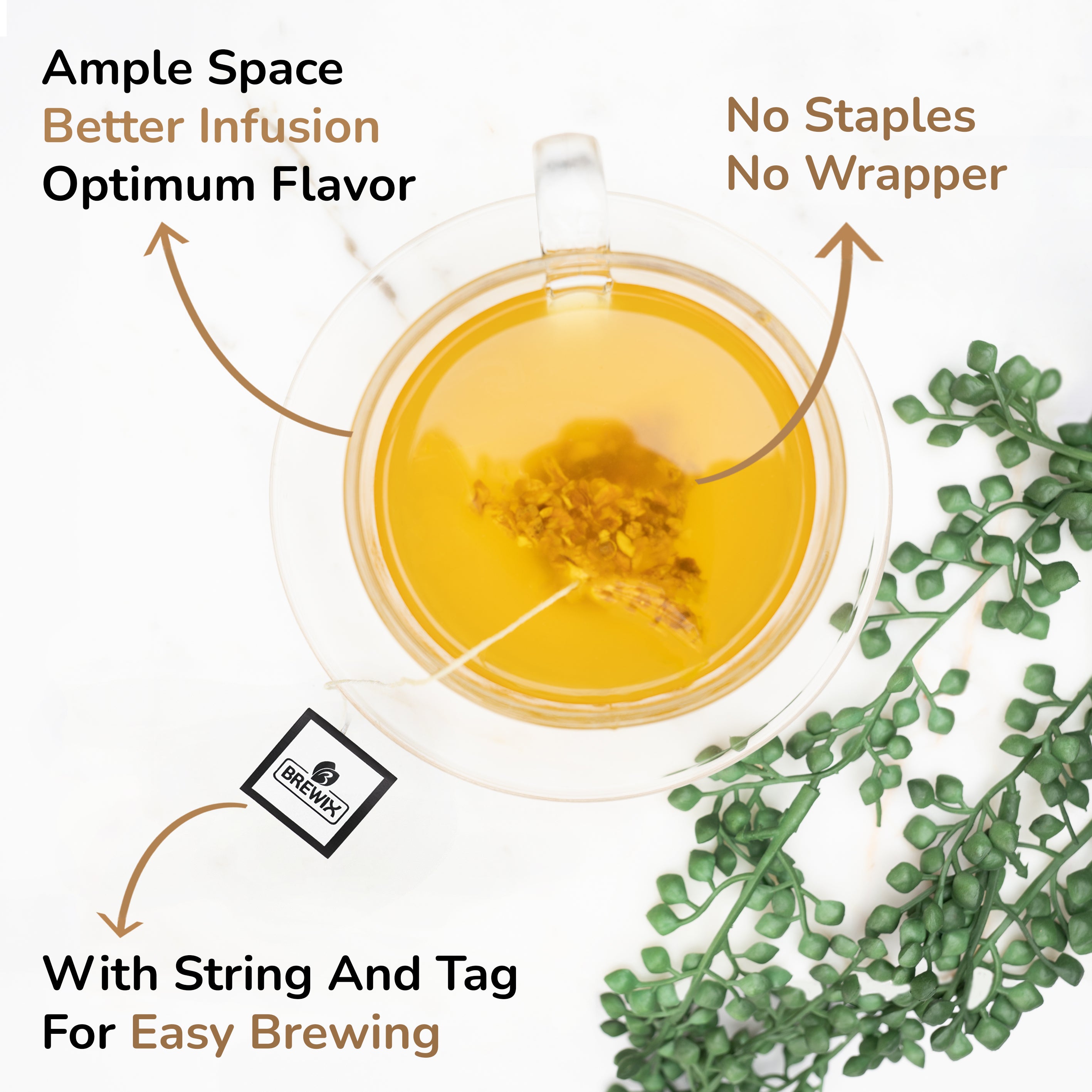 Turmeric Ginger Herbal Tea Tissane, Soothes and Revitalizes