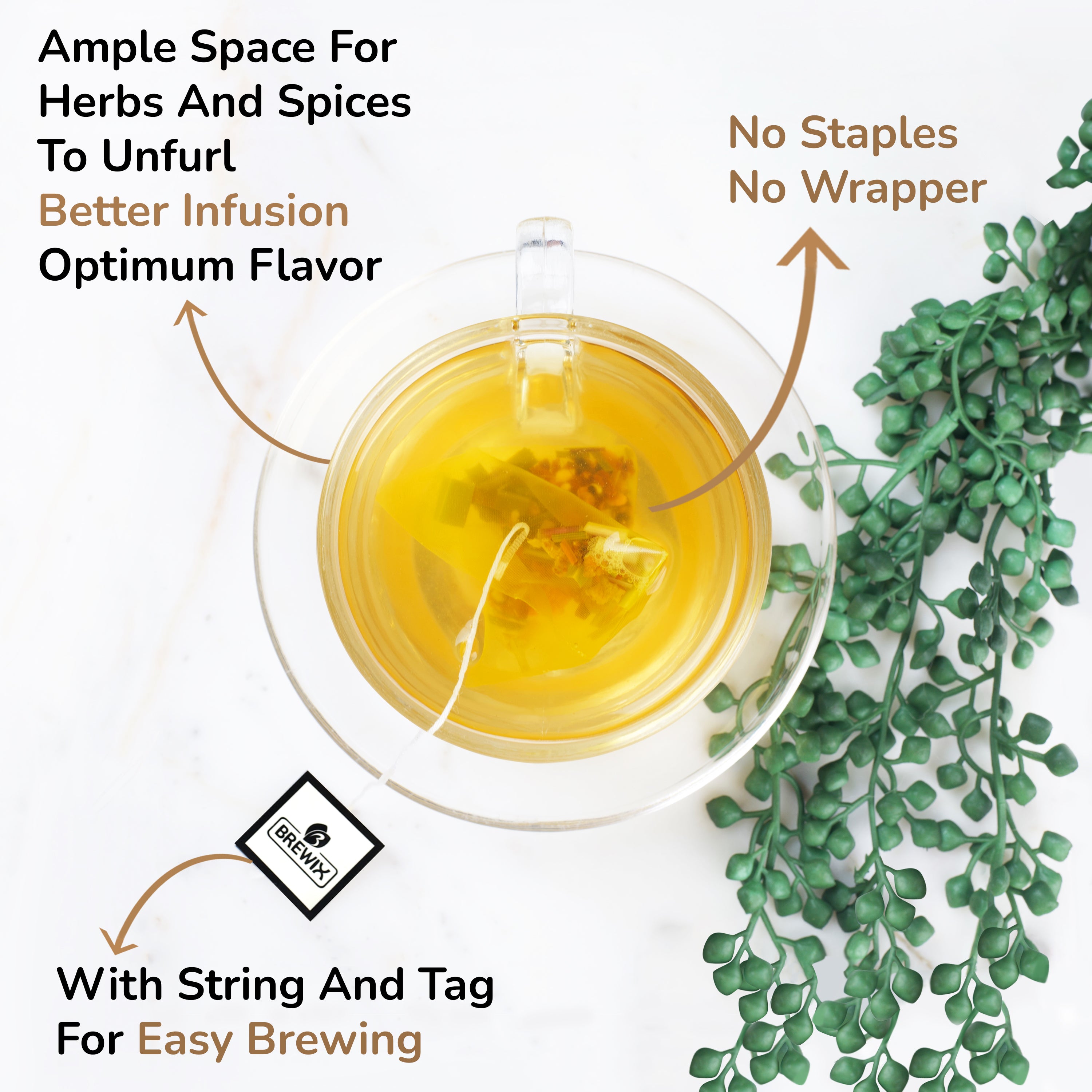 Turmeric Surprise Herbal Tea Tissane, 20 Pyramid Bags