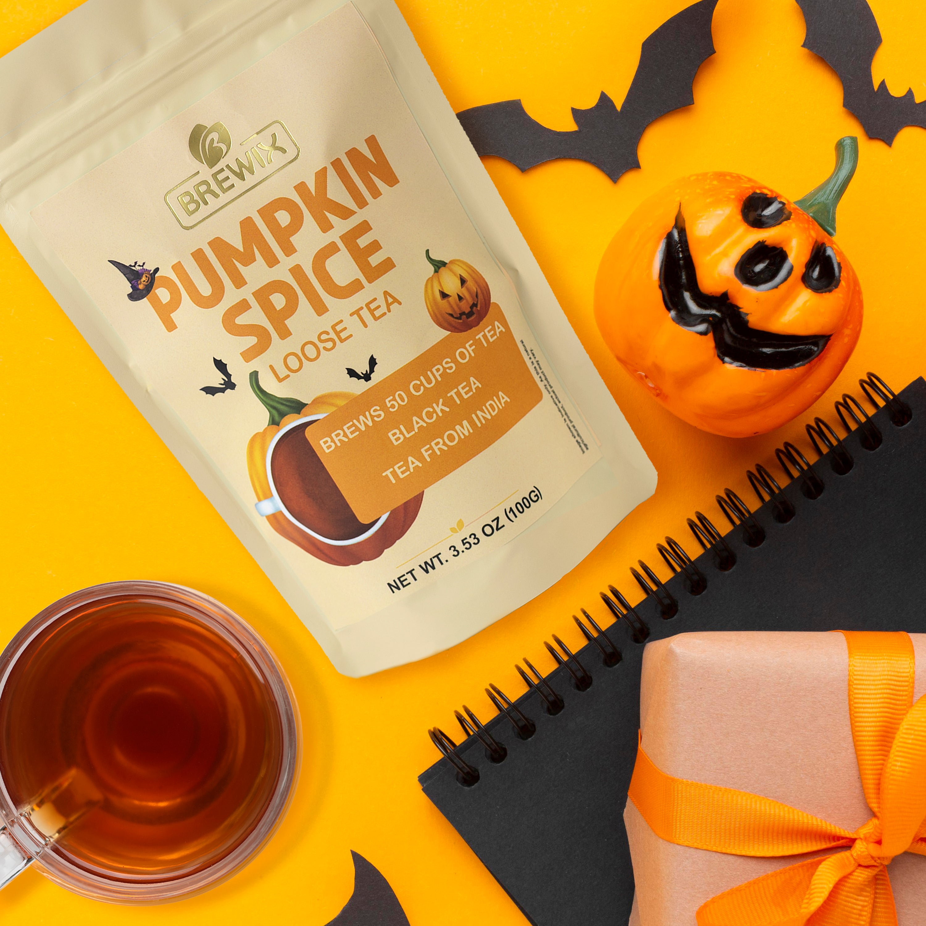 Pumpkin Spice Black Tea, 3.53 oz Loose Tea