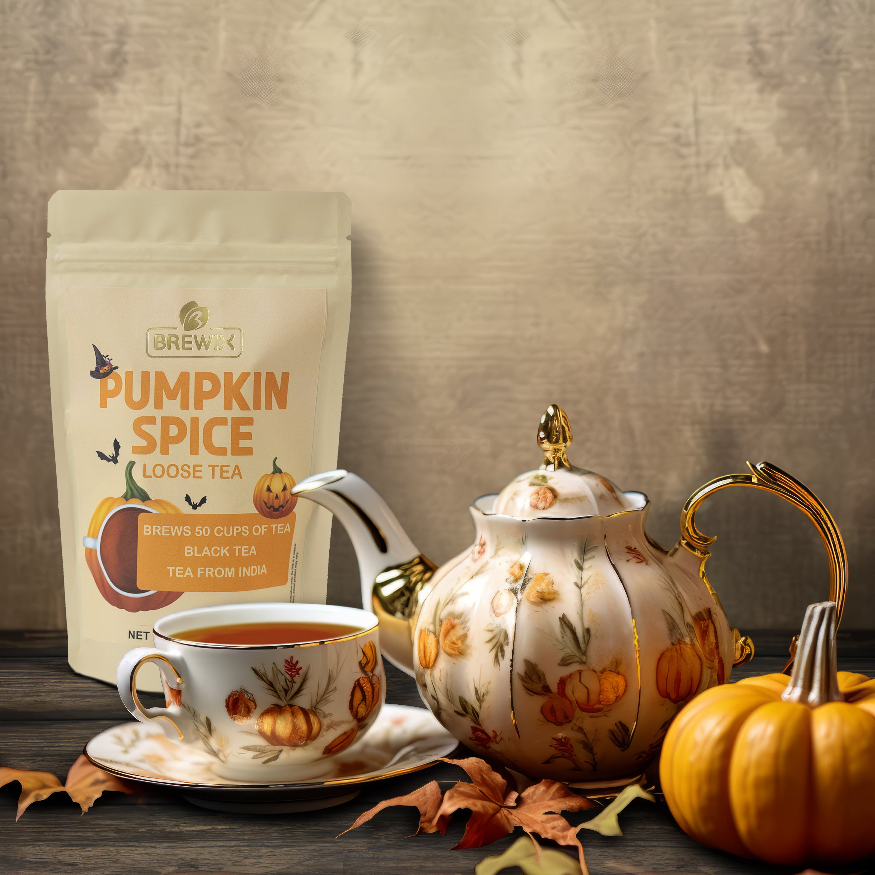 Pumpkin Spice Black Tea, 3.53 oz Loose Tea