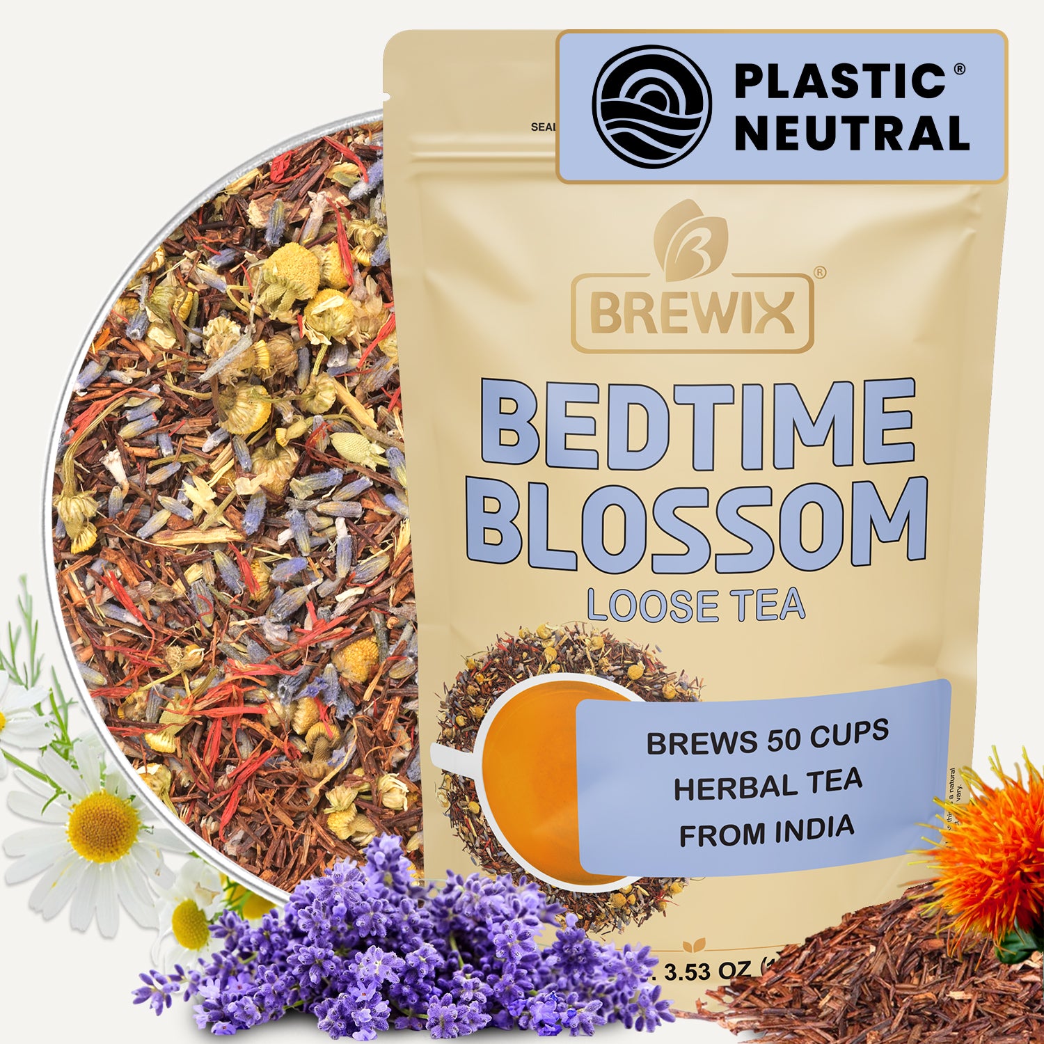 Bedtime Blossom Tea | A Gentle, Caffeine-free Brew for Quiet Nights and Deeper Rest