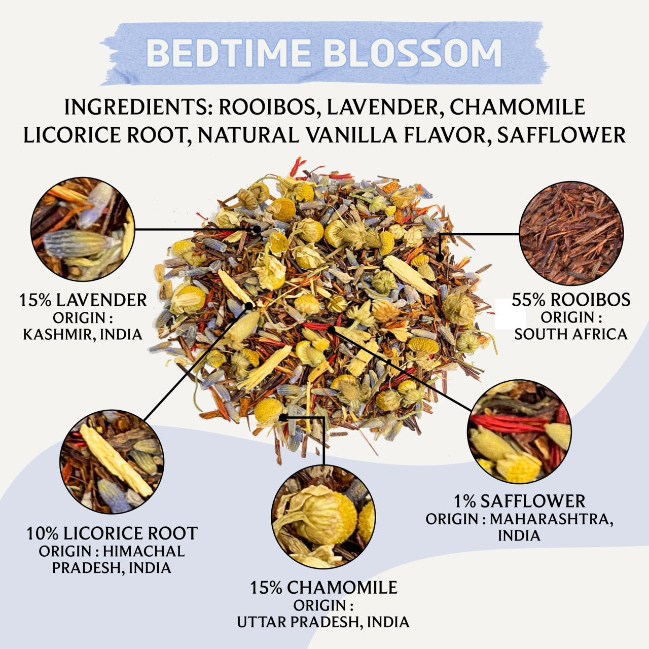 Bedtime Blossom Tea | A Gentle, Caffeine-free Brew for Quiet Nights and Deeper Rest