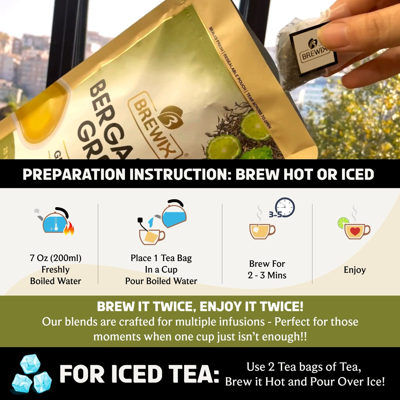 Bergamot Green Tea, Zesty Citrus Bliss & Antioxidant Power