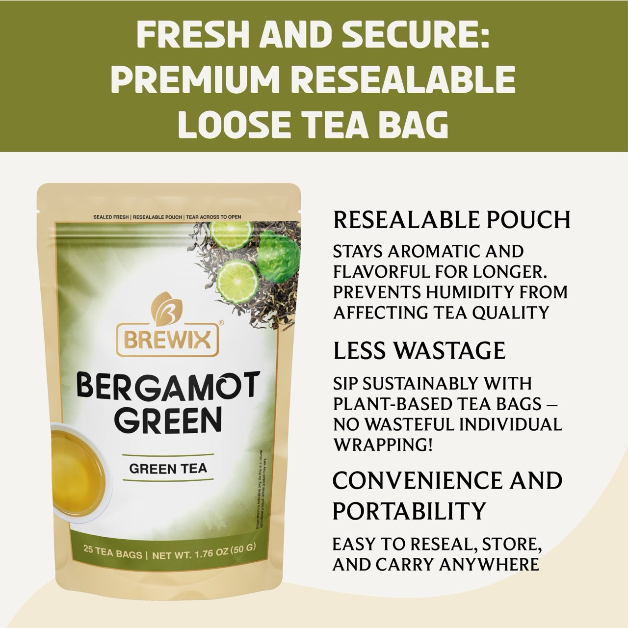Bergamot Green Tea, Zesty Citrus Bliss & Antioxidant Power