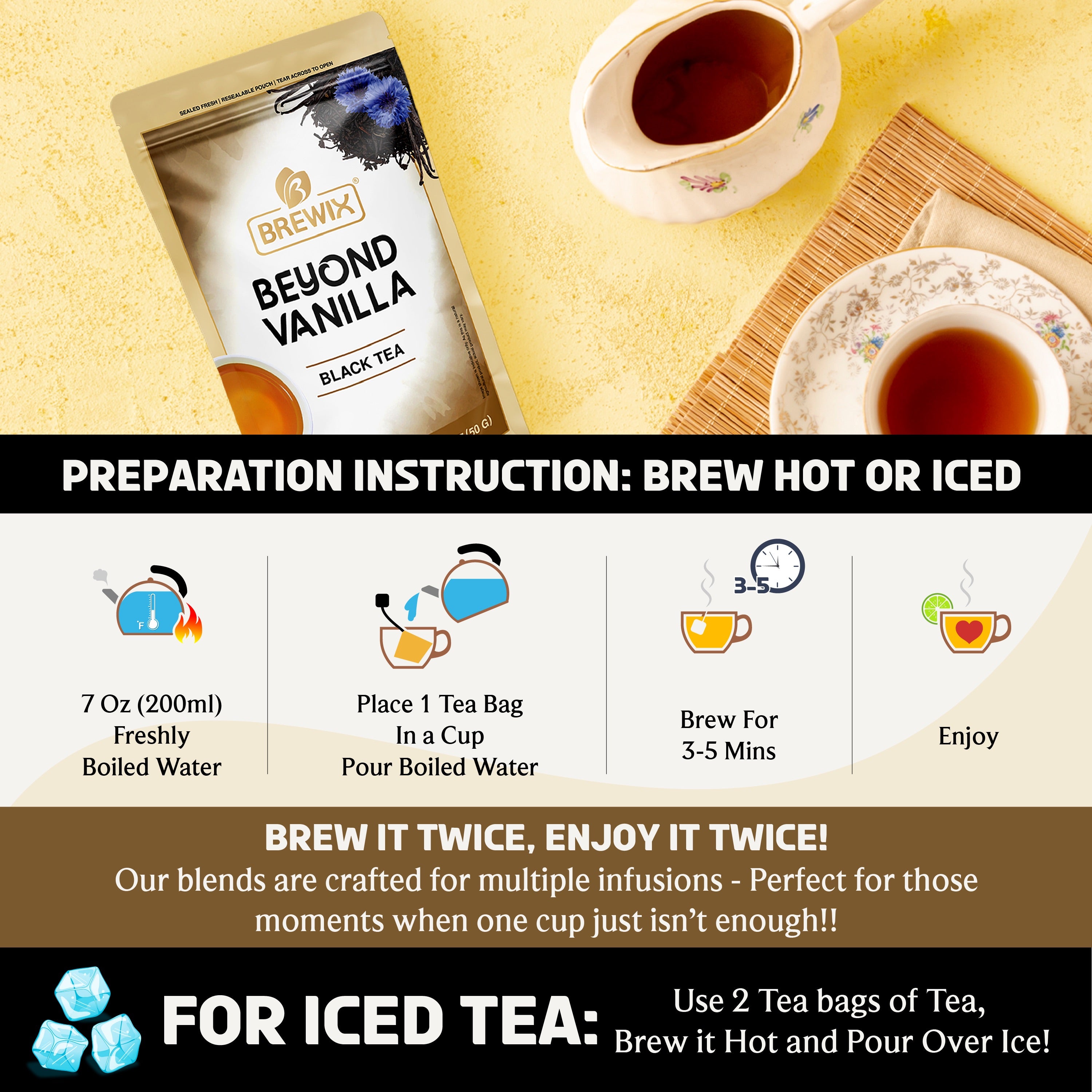 Vanilla Caramel, 25 Pyramid Bags