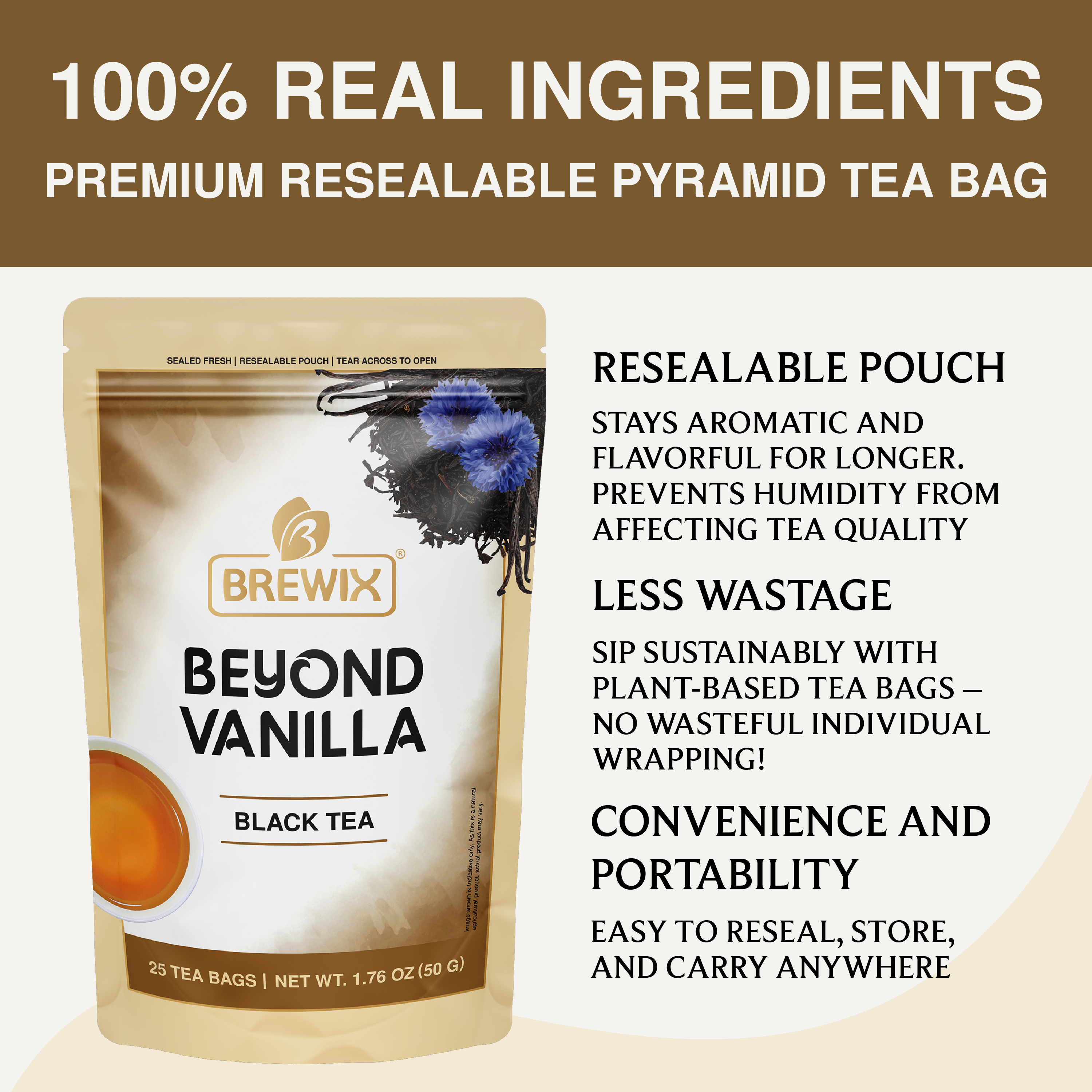 Vanilla Caramel, 25 Pyramid Bags