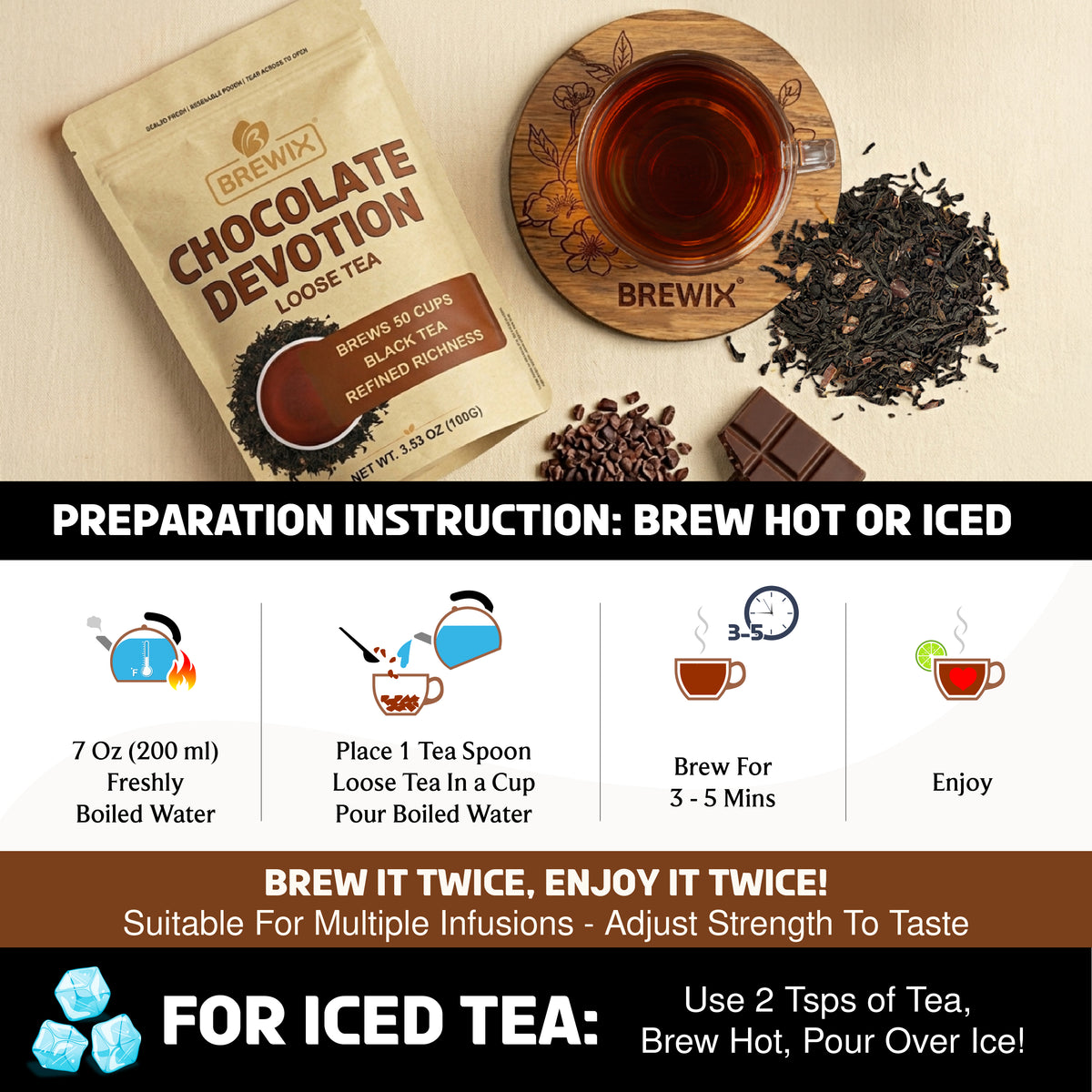 Chocolate Devotion | A decadent embrace of chocolate and bold tea.