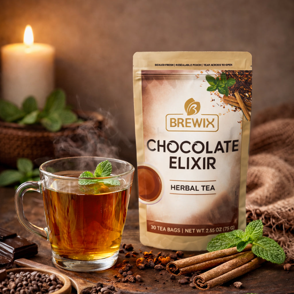 Chocolate Elixir | Caffeine-Free, Decadent Herbal Delight