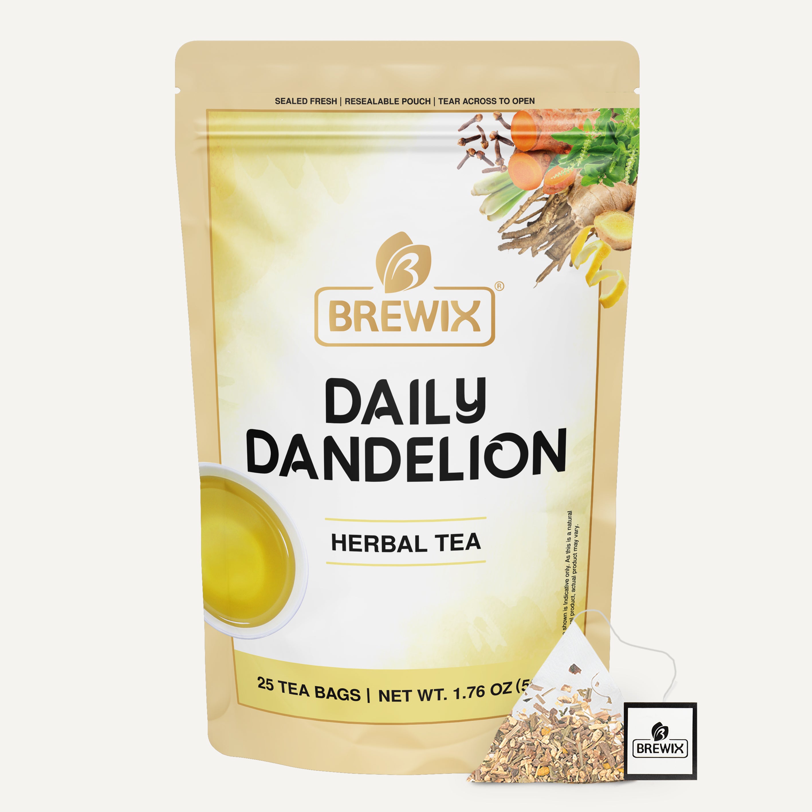 Daily Dandelion, 25 Pyramid Bags