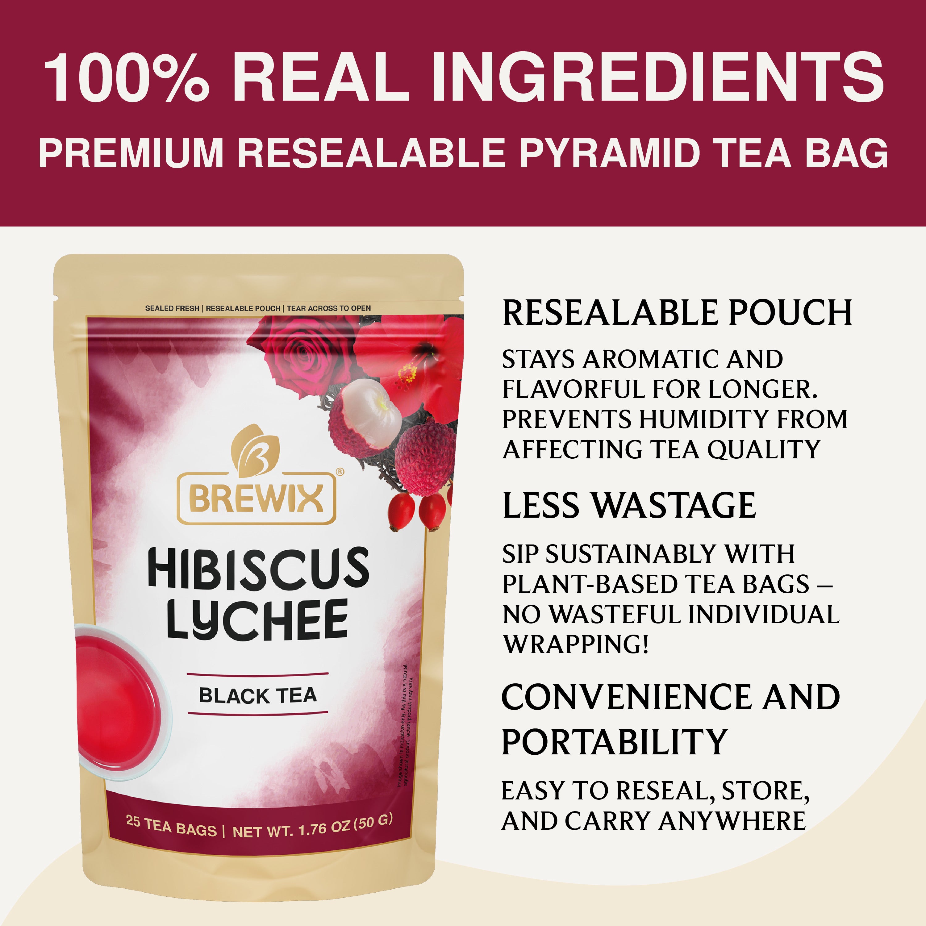 Hibiscus Lychee | Naturally Zesty, Bright, Floral & Beautifully Balanced
