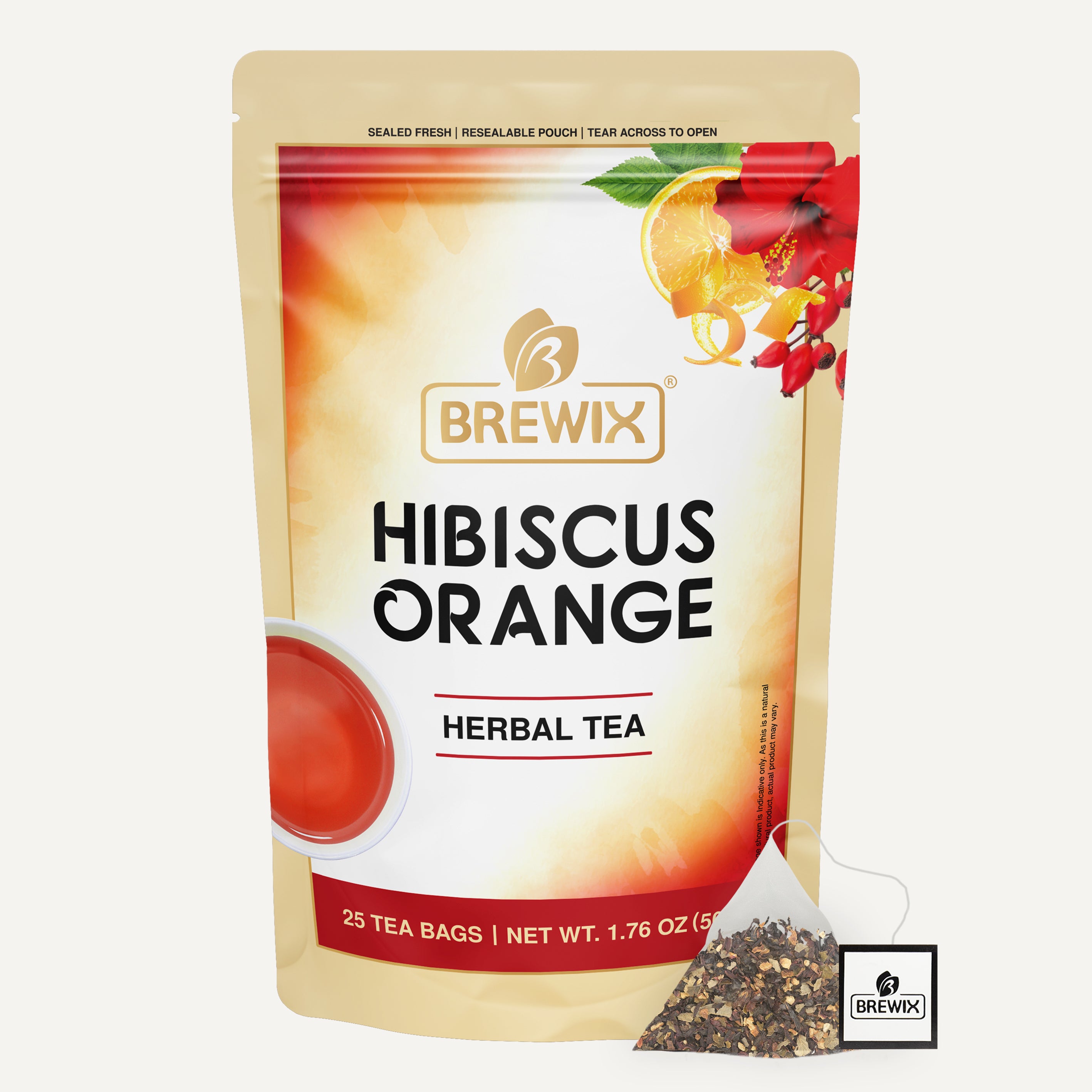 Hibiscus Orange – Bright, Bold, and Caffeine-Free