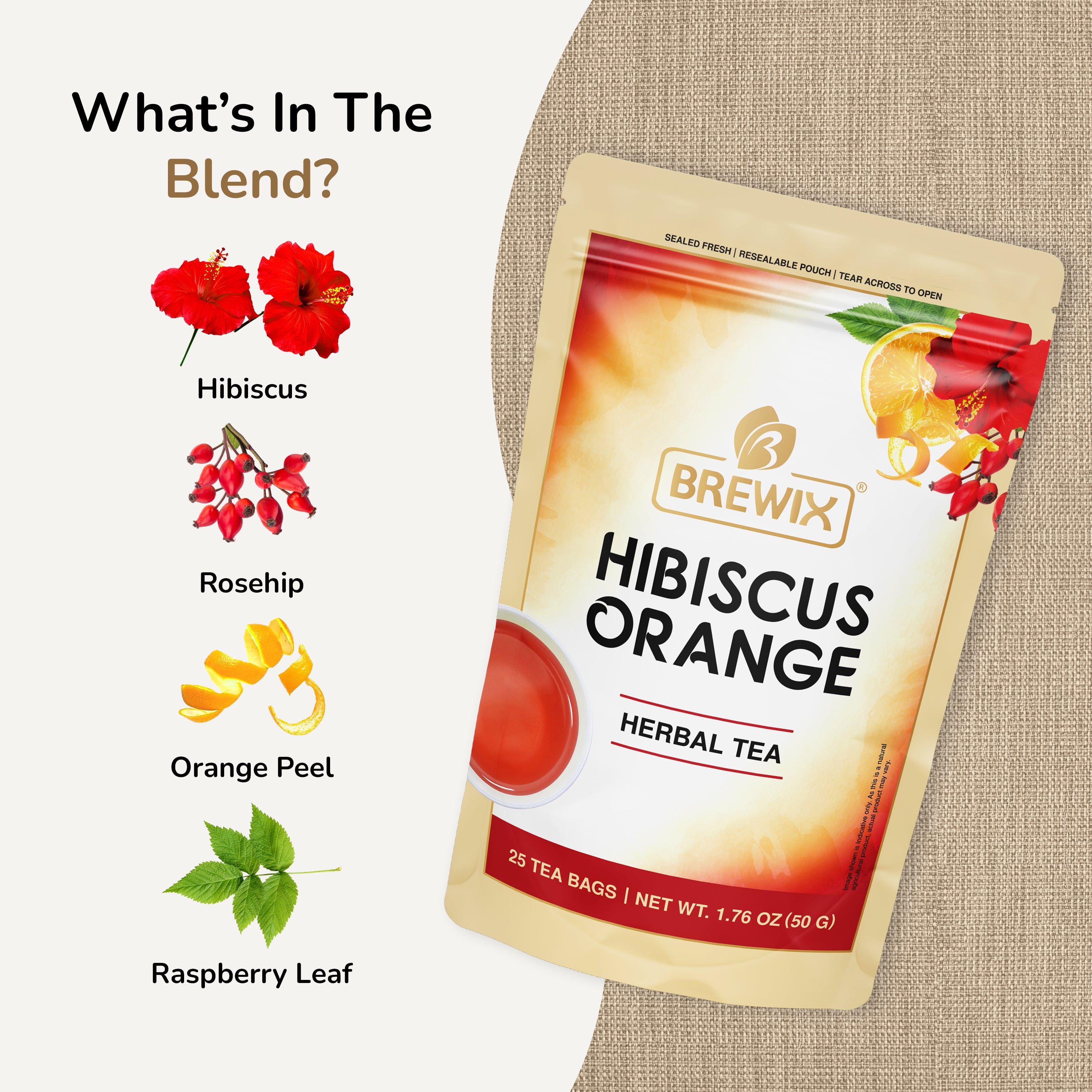 Hibiscus Orange Herbal Tea