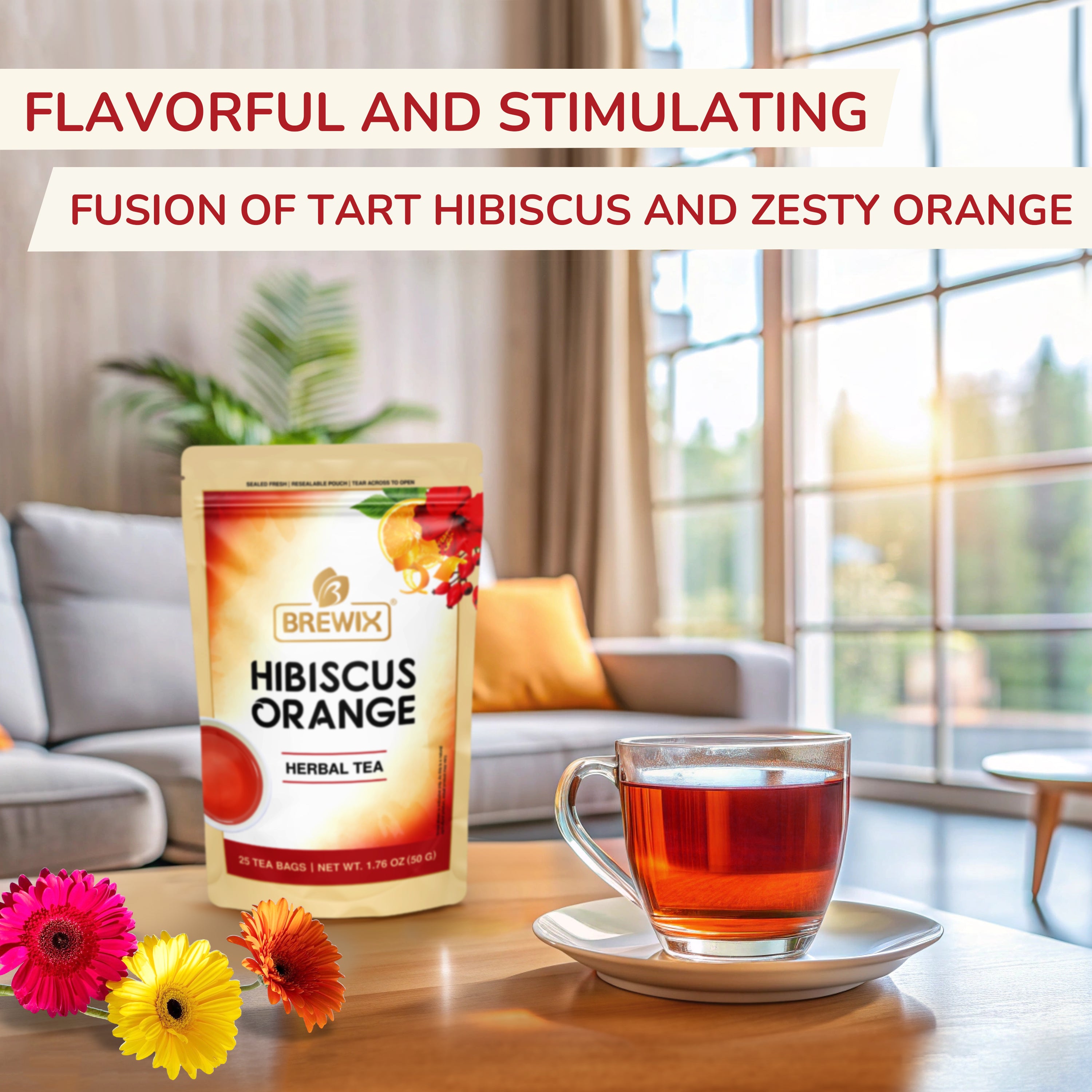 Hibiscus Orange Herbal Tea