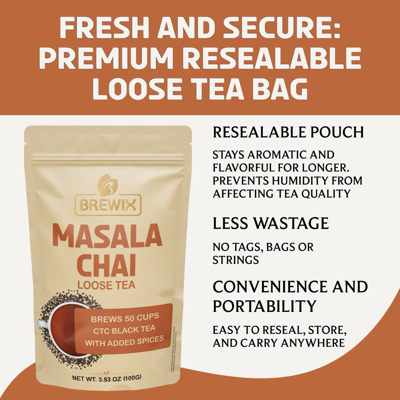 Masala Chai Loose Leaf Tea | Bold Spiced Black Tea with Traditional Indian Flavors