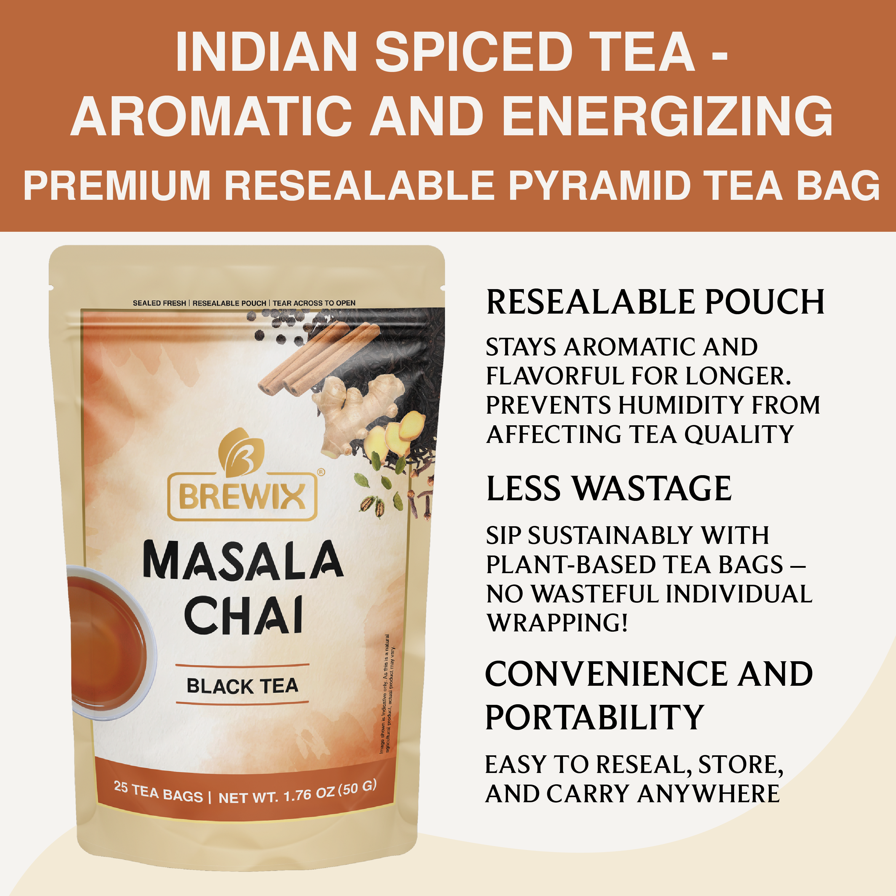 Masala Chai Tea | Bold Spiced Black Tea with Traditional Indian Flavors