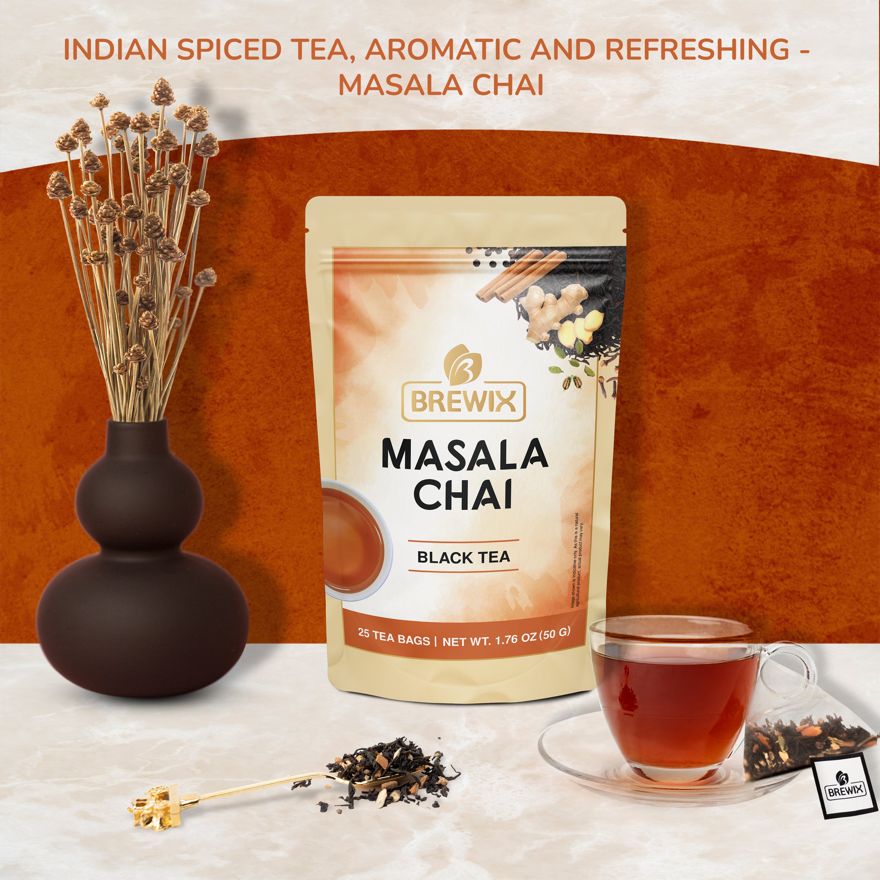 Masala Chai Tea | Bold Spiced Black Tea with Traditional Indian Flavors
