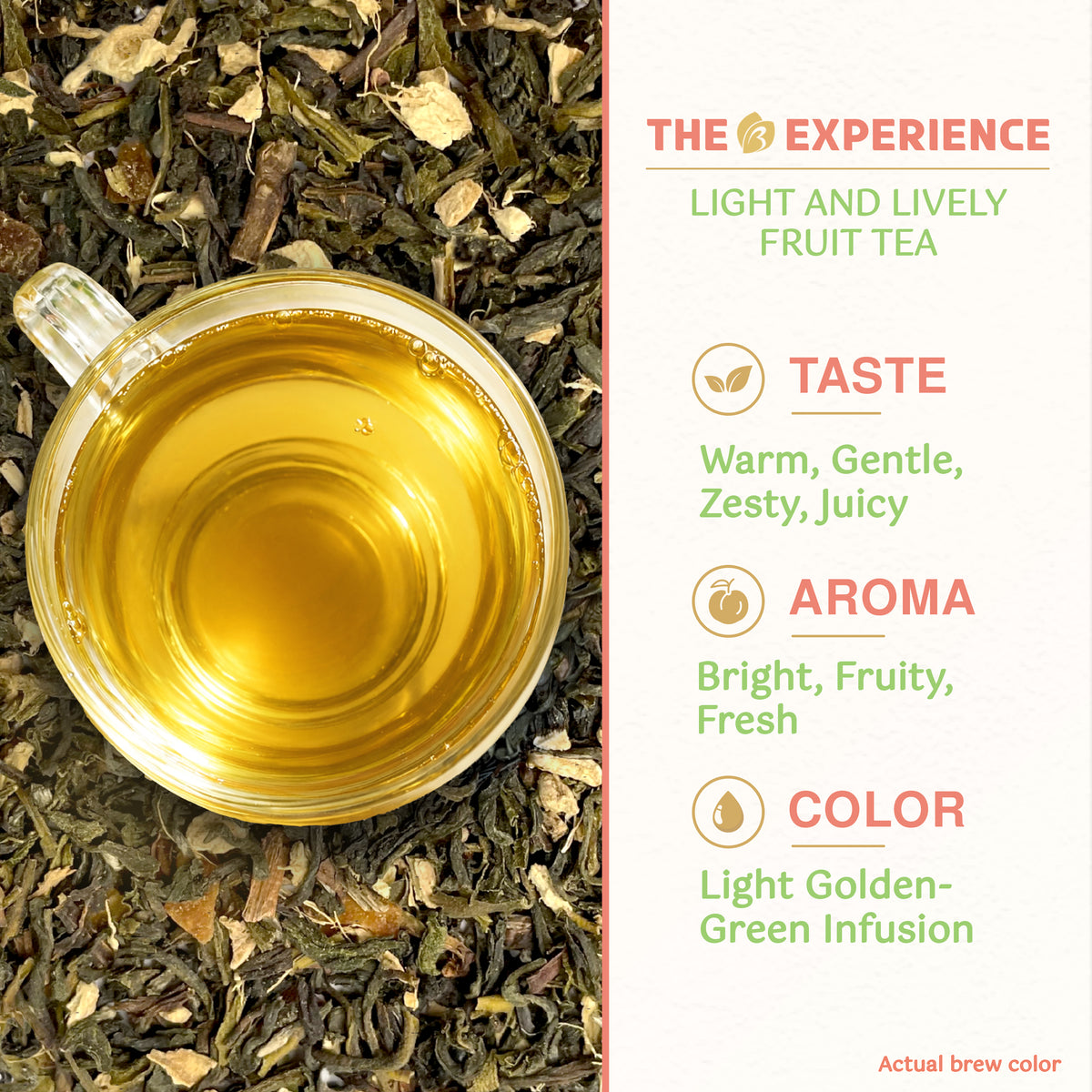 Peach Ginger Green Tea | A Peachy Little Pick-Me-Up
