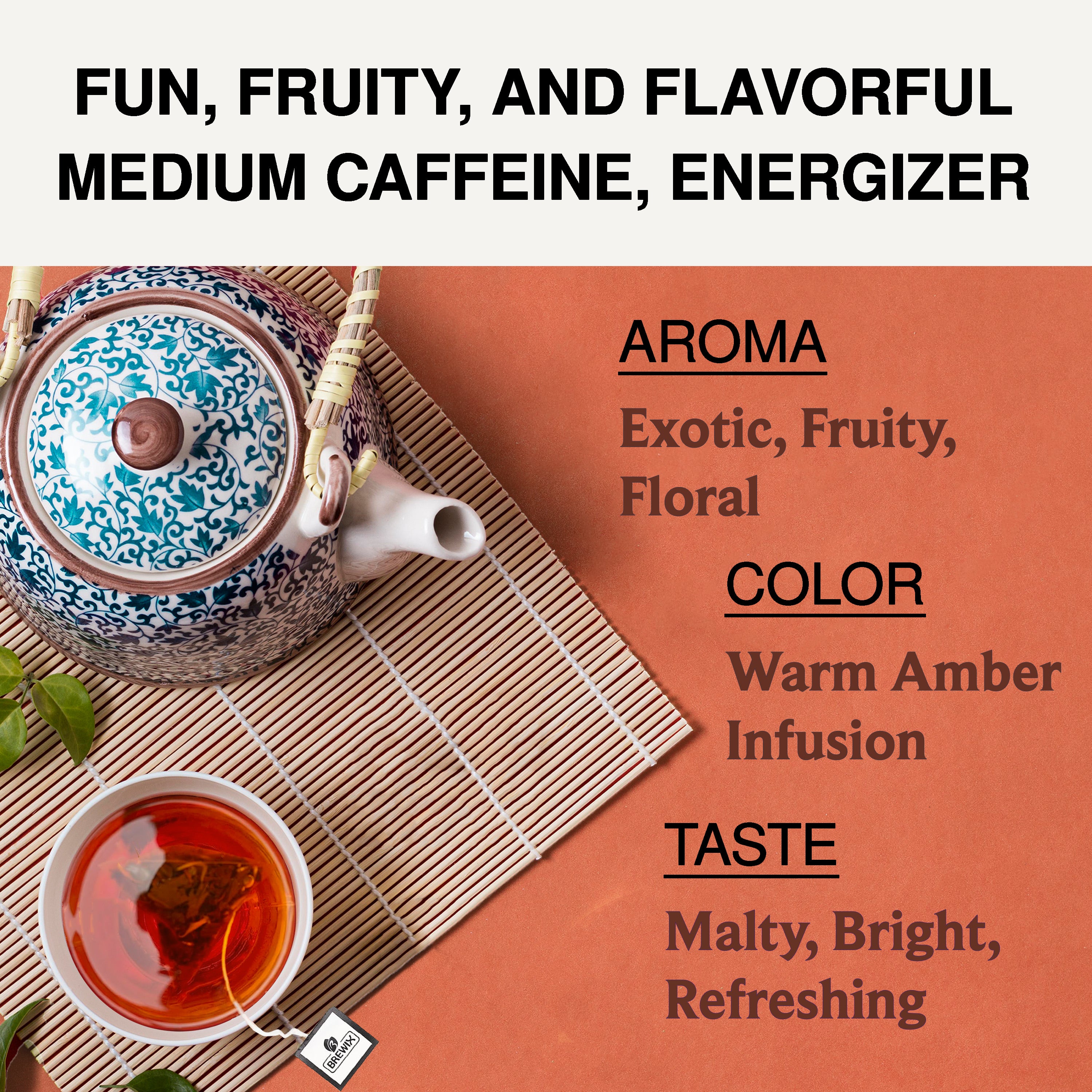 Peach Black Tea | Rich Black Tea with with Luscious Peach Bits and Natural Flavor
