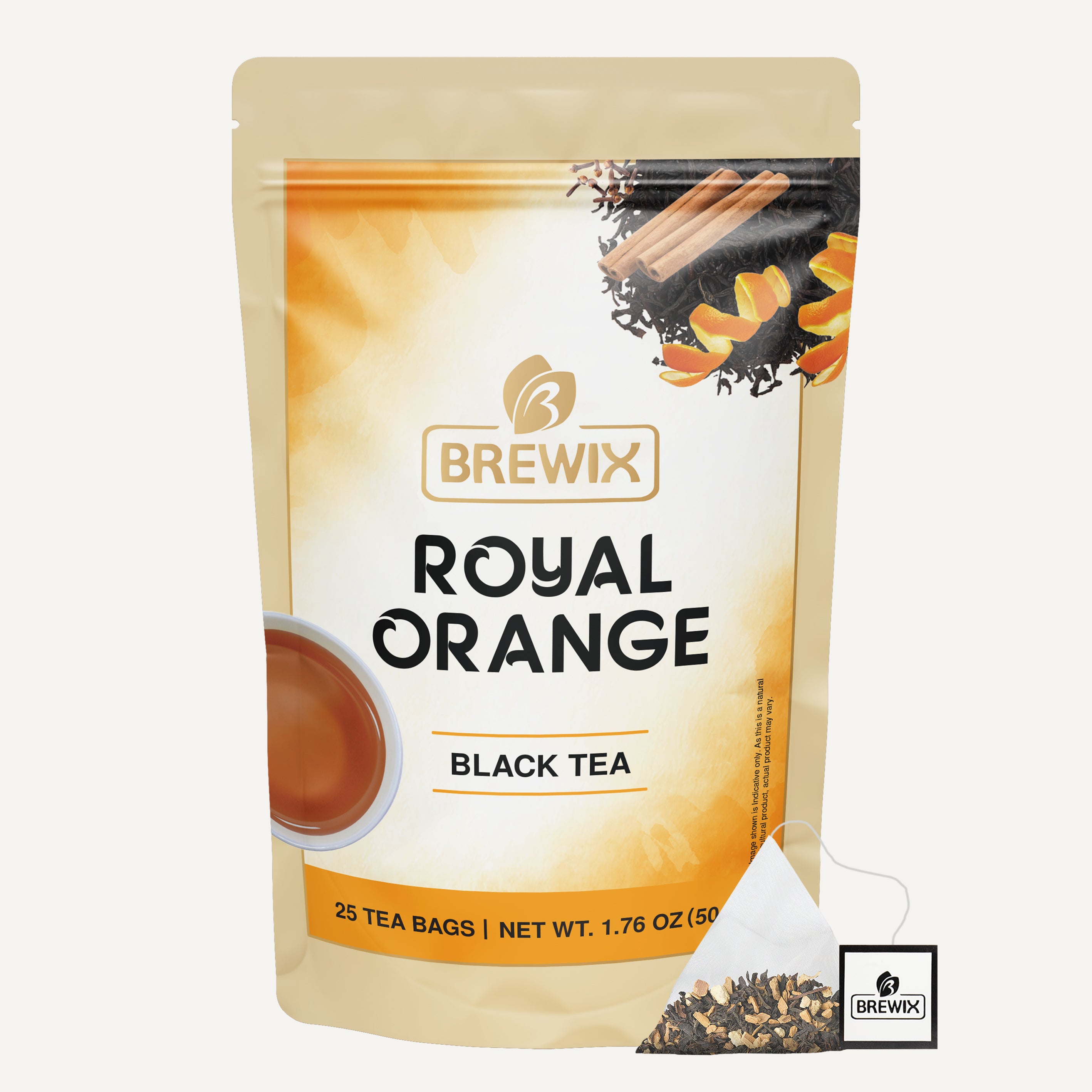 Royal Orange, 25 Pyramid Bags