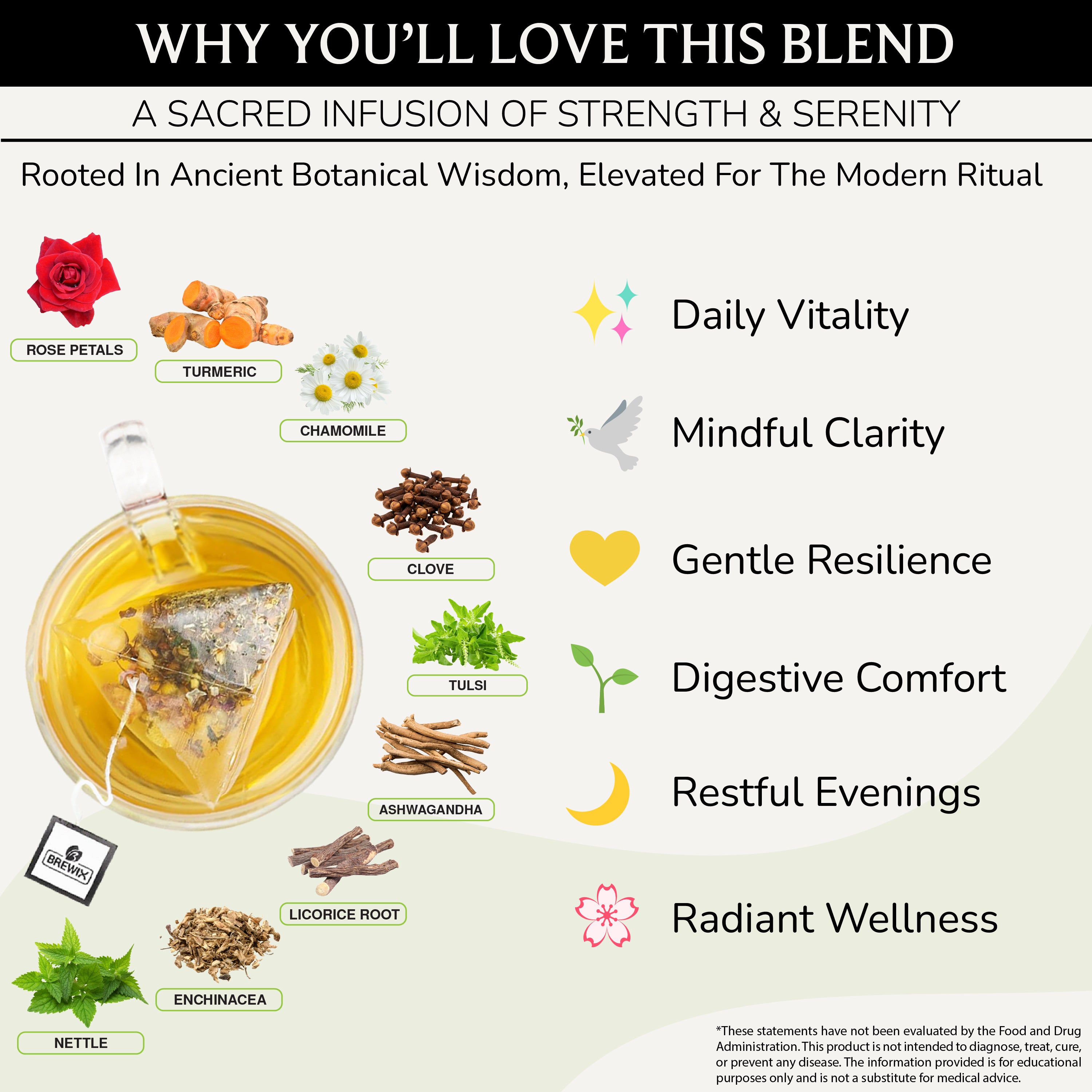 Tulsi Comfort | Caffeine-Free, A holistic, All-In-One Health-Boosting Elixir