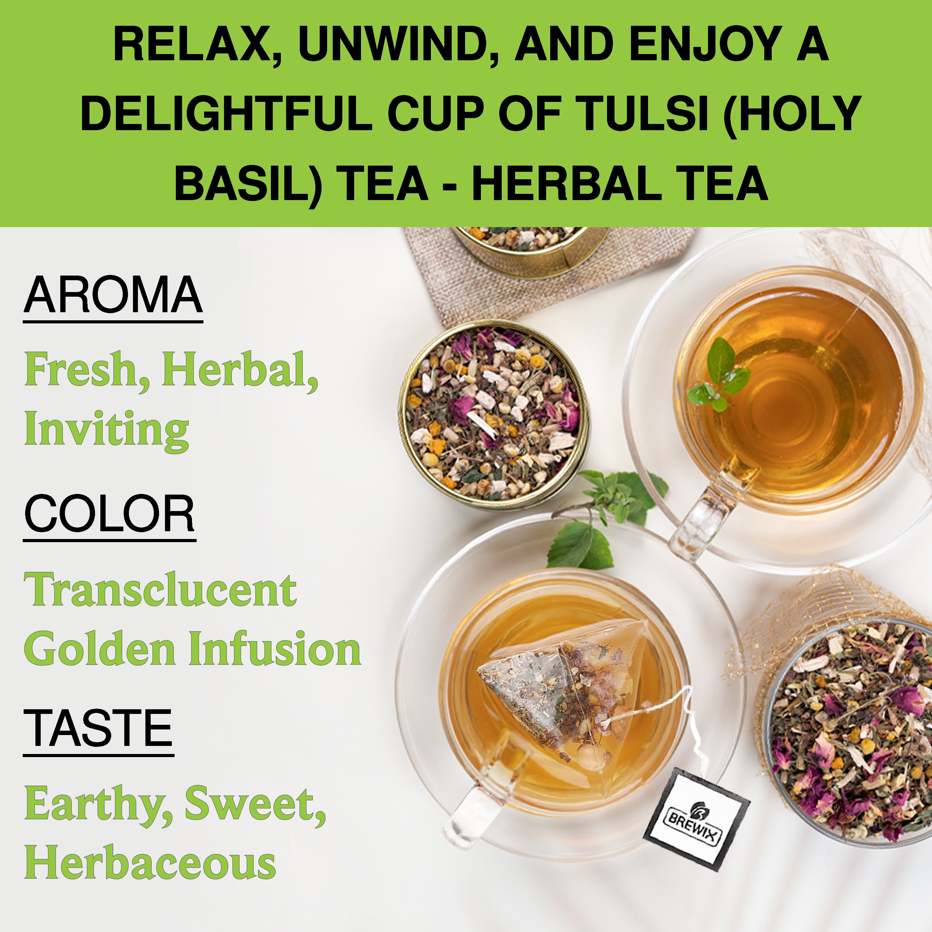 Tulsi Comfort | Caffeine-Free, A holistic, All-In-One Health-Boosting Elixir