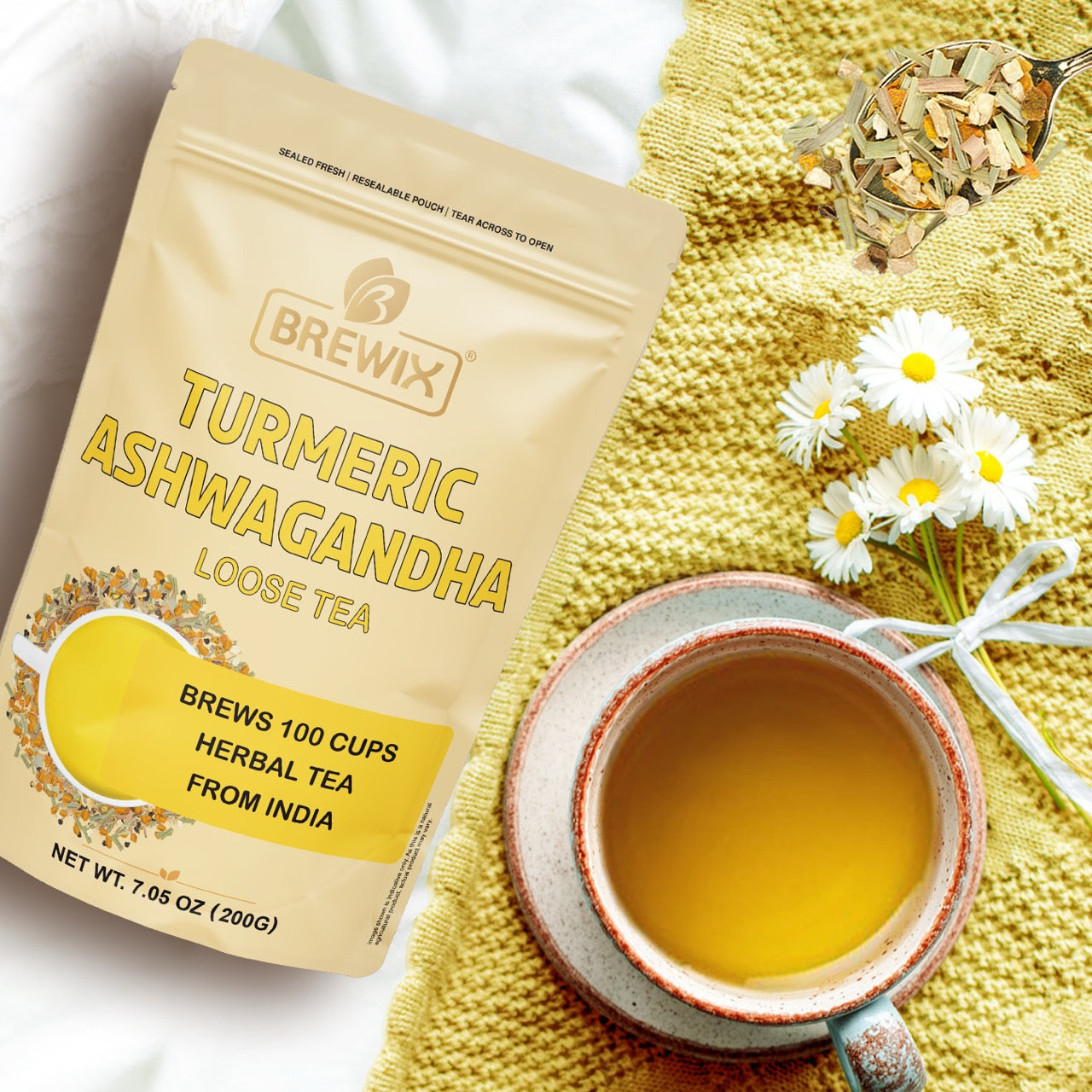 Turmeric Ashwagandha Herbal Tea Tissane
