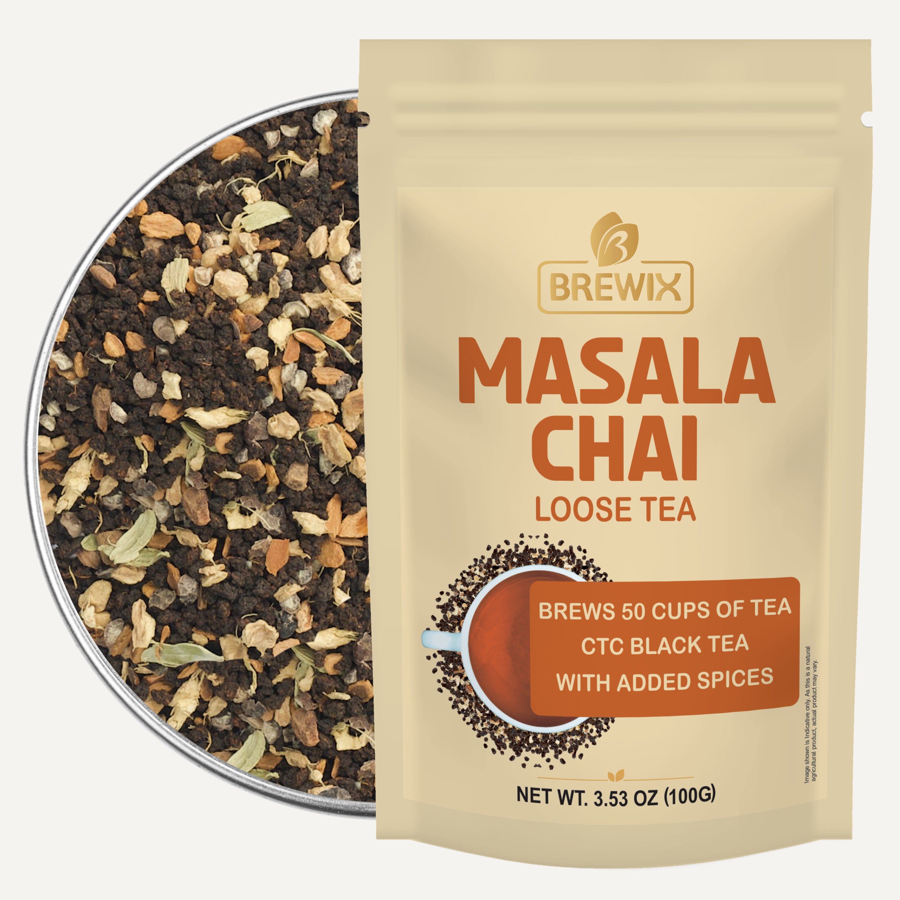 Masala Chai Tea, 3.53 oz Loose Tea