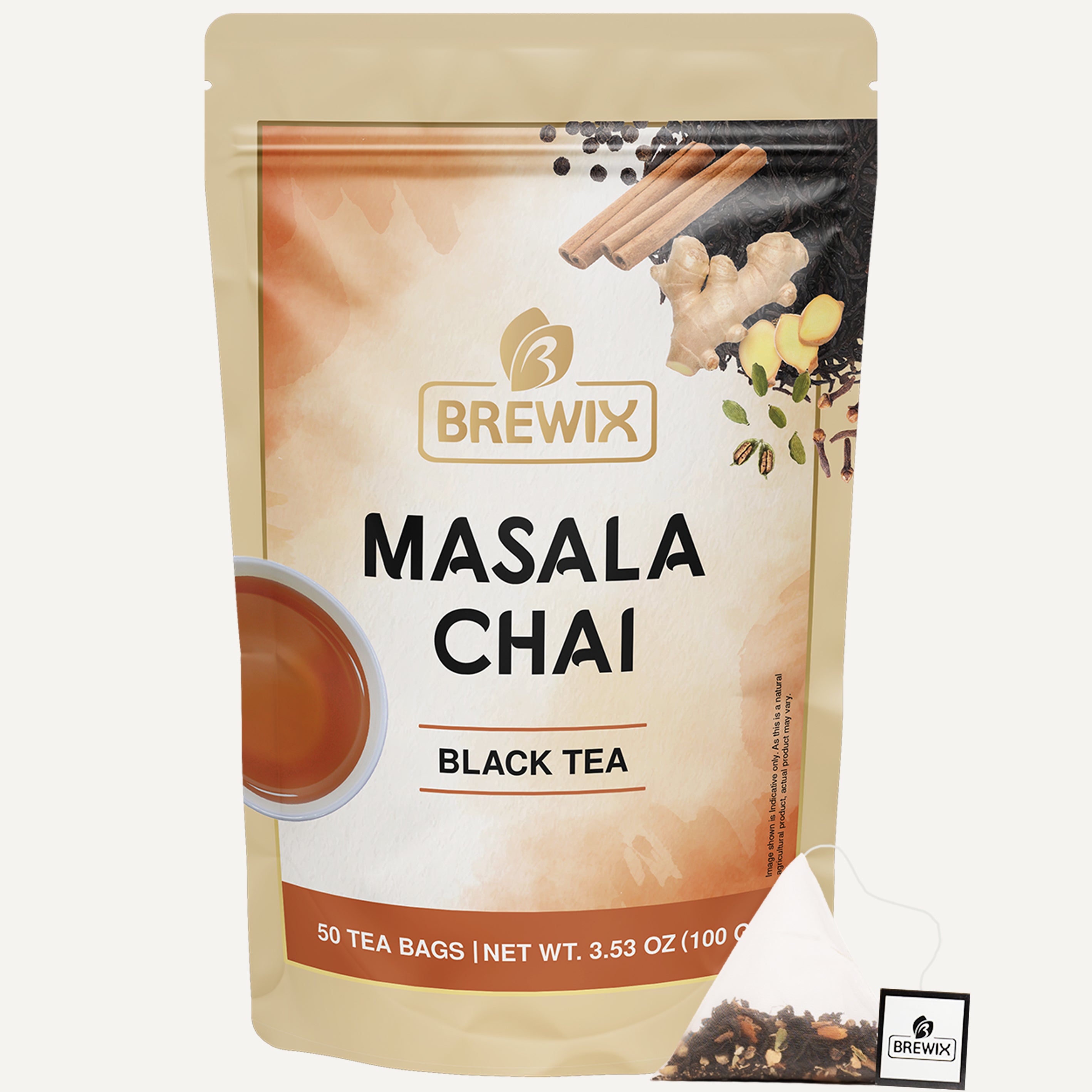 Masala Chai Tea, 50 Pyramid Bags
