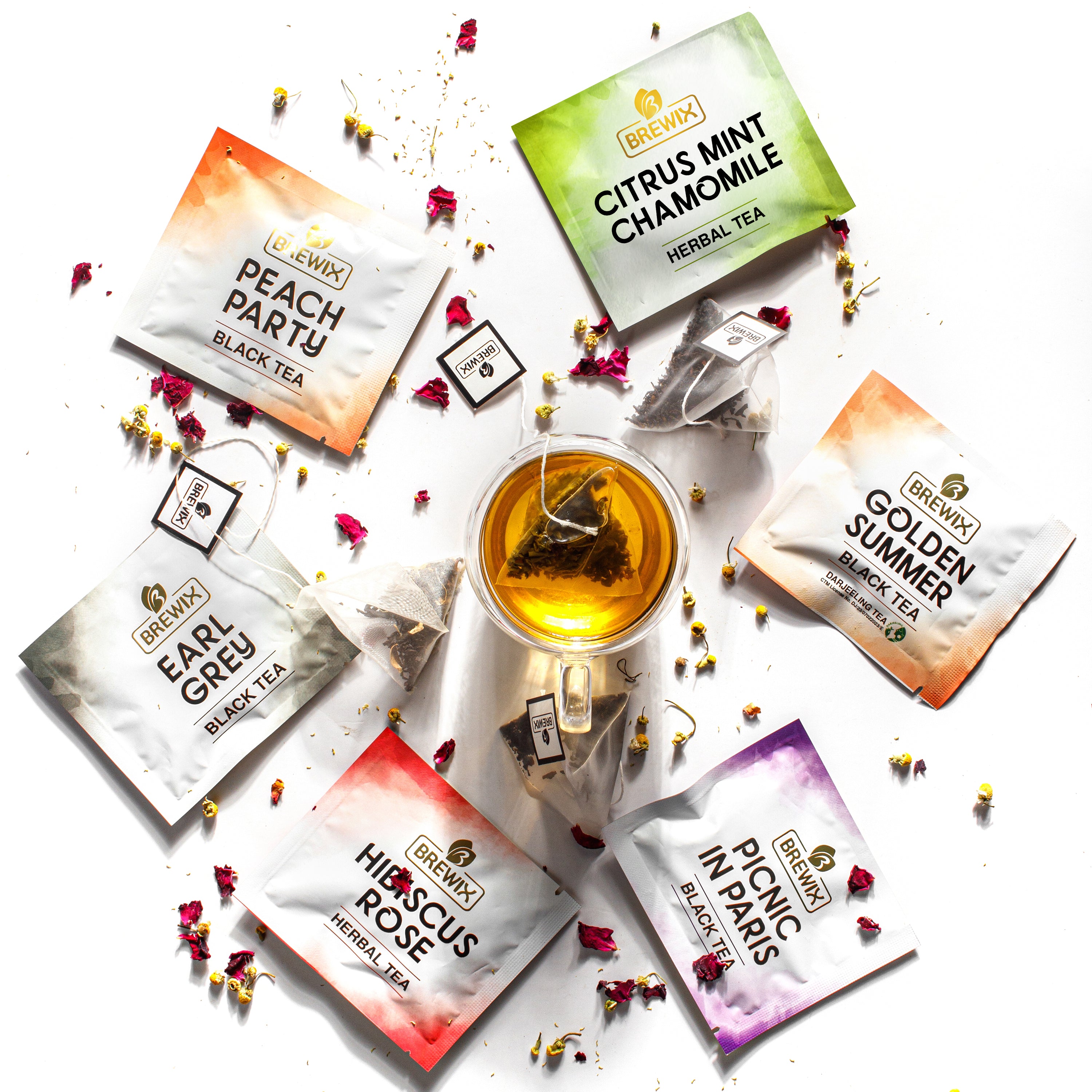 Assorted Tea Sampler Variety Pack with 15 Flavors