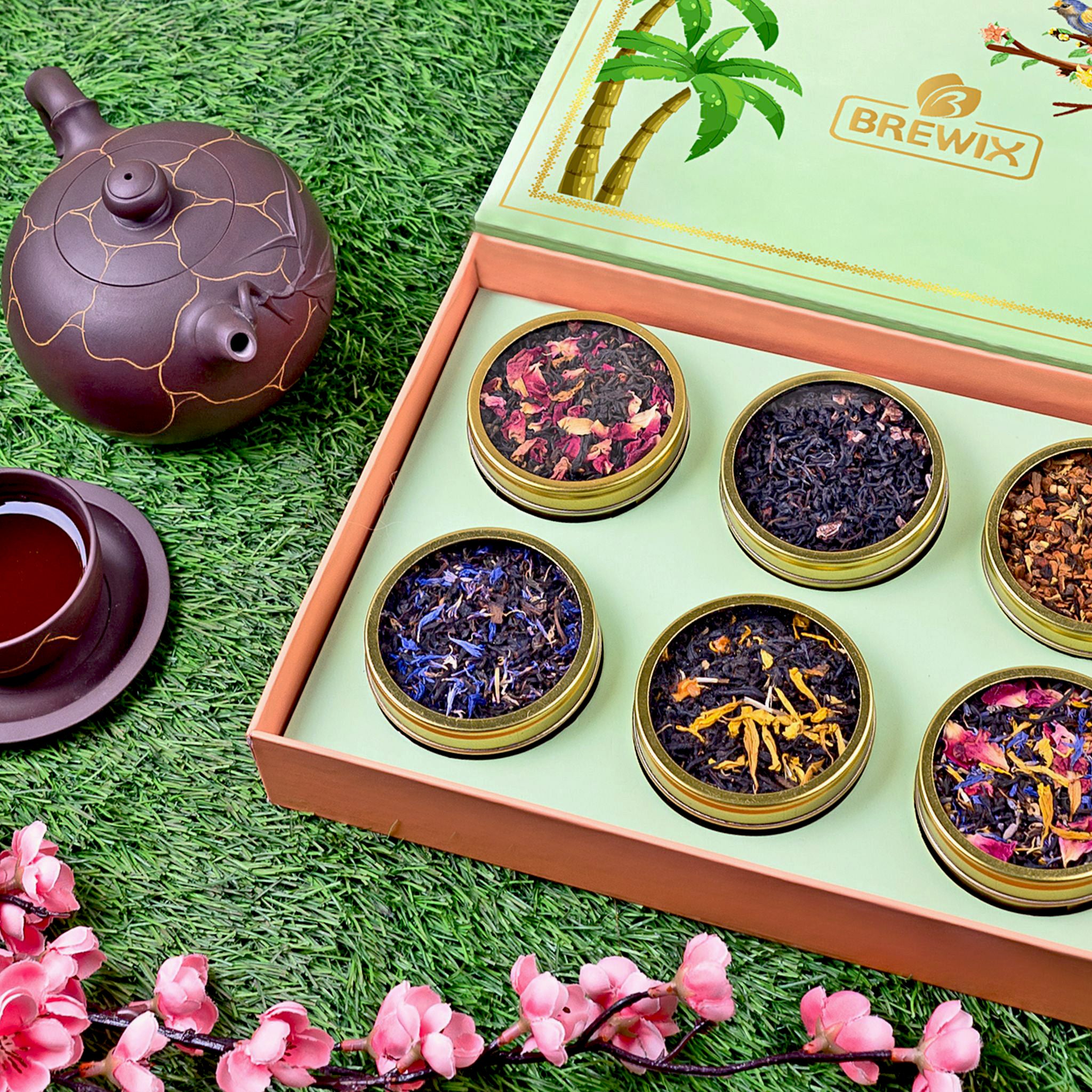 Discover Bliss Herbal Tea Gift Set Box, Set of 6