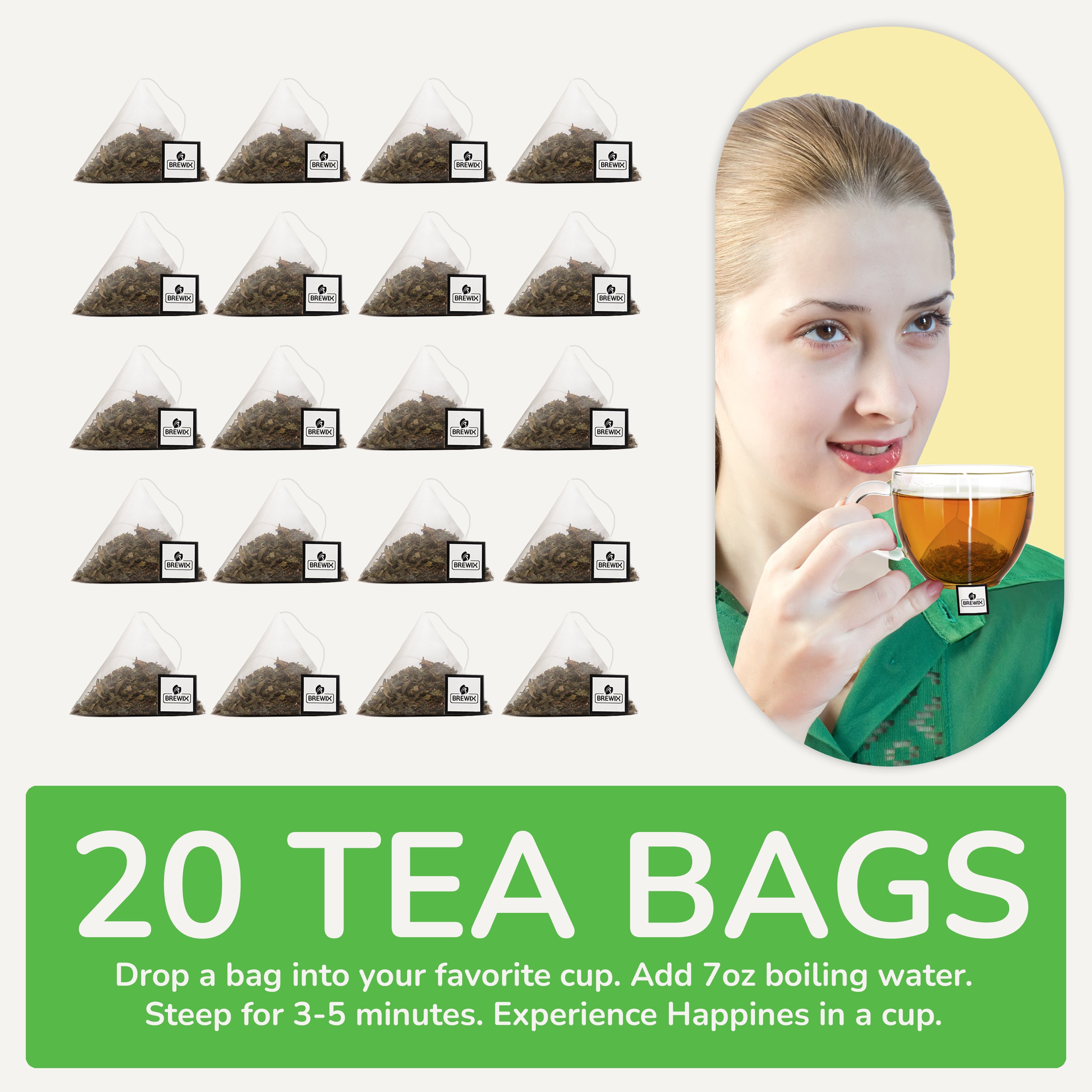 Perfect Mint Tea, 20 Pyramid Tea Bags