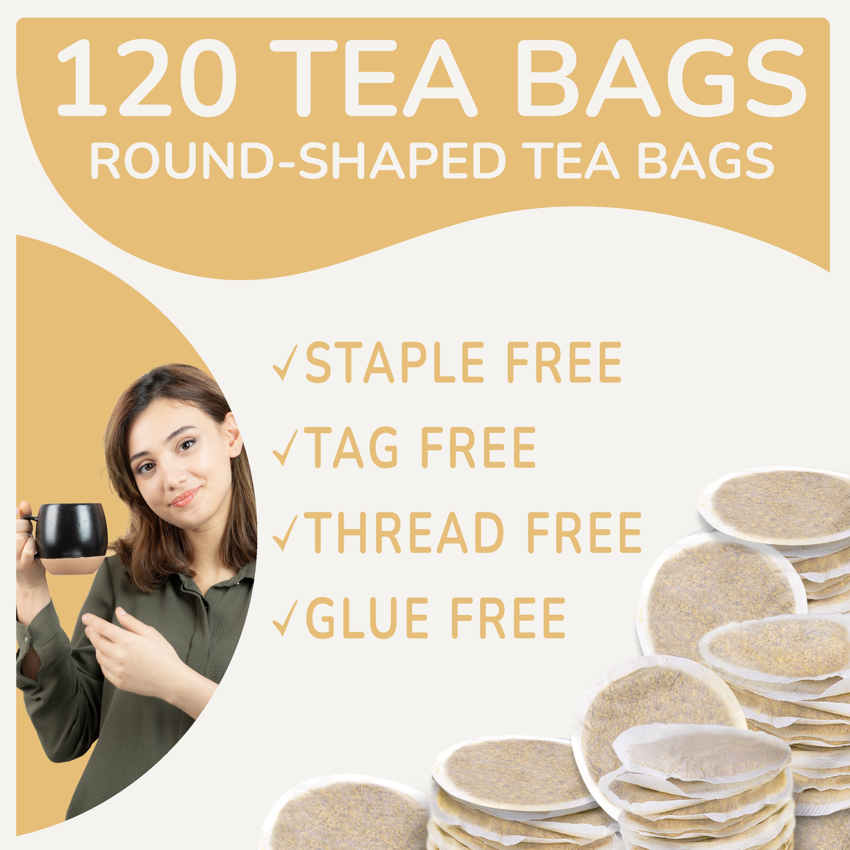 Ginger 120 Round Bags